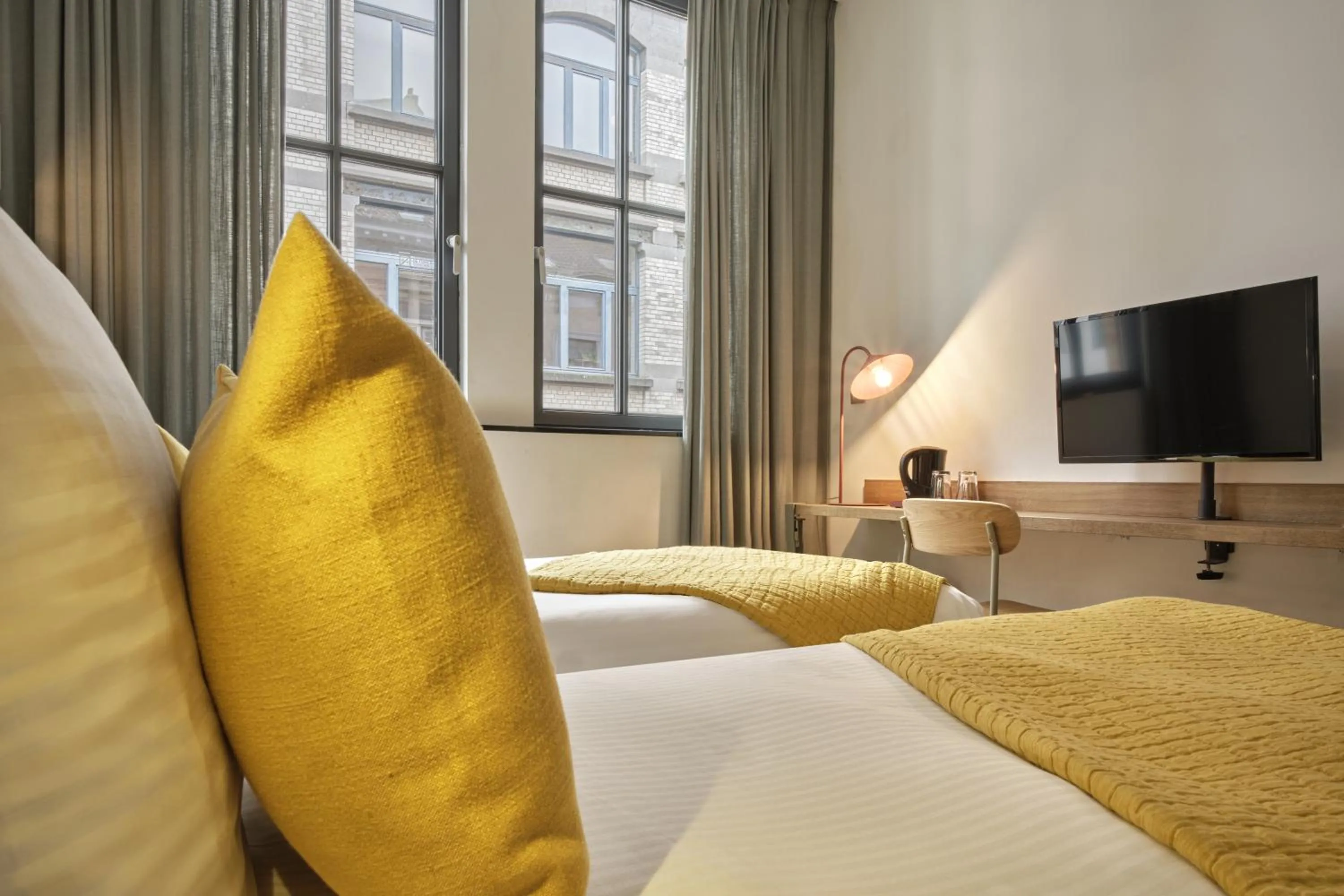 Bedroom, Bed in Hôtel Aqua by HappyCulture