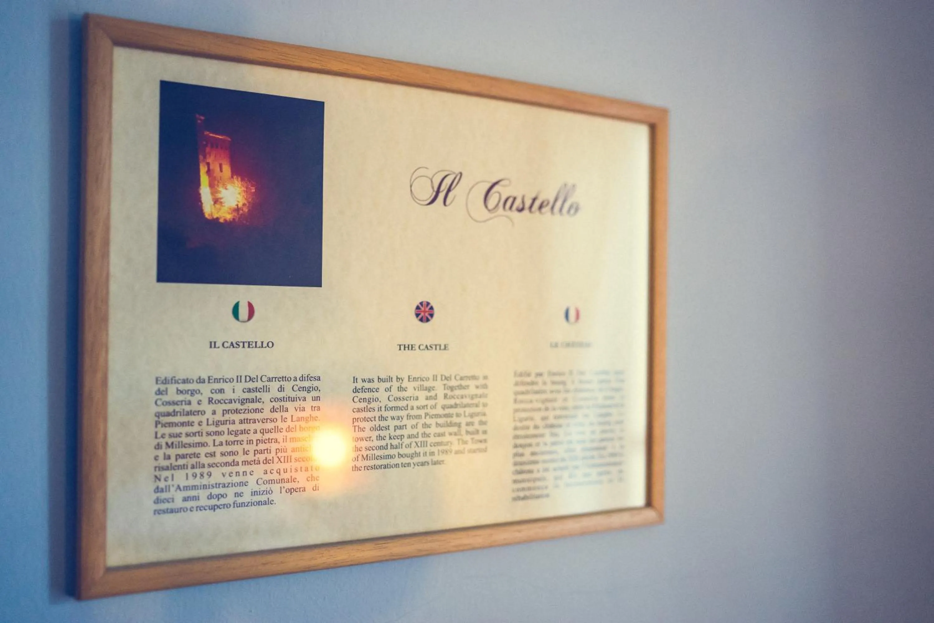 Decorative detail in Hotel La Gaietta