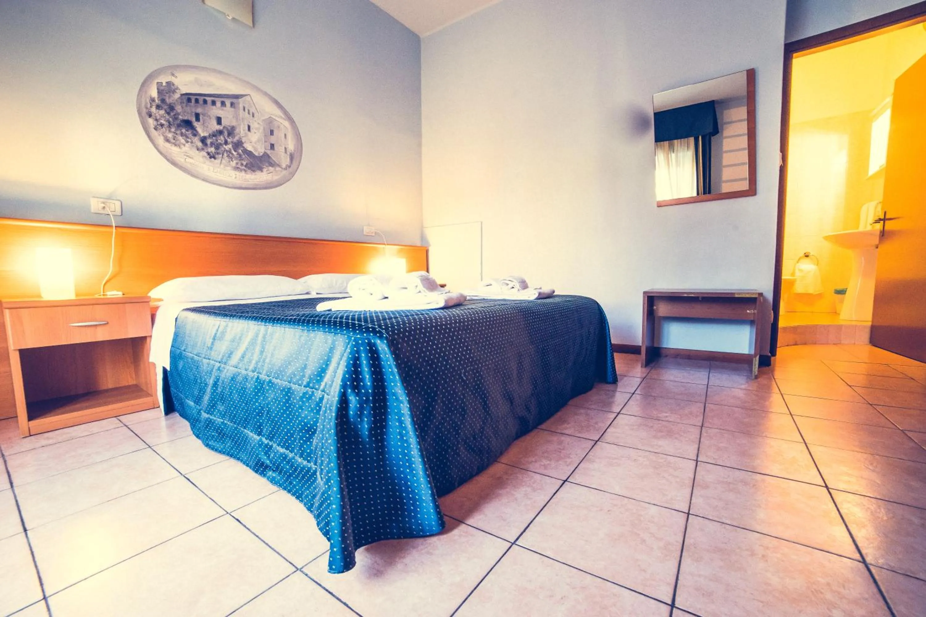 Bed in Hotel La Gaietta