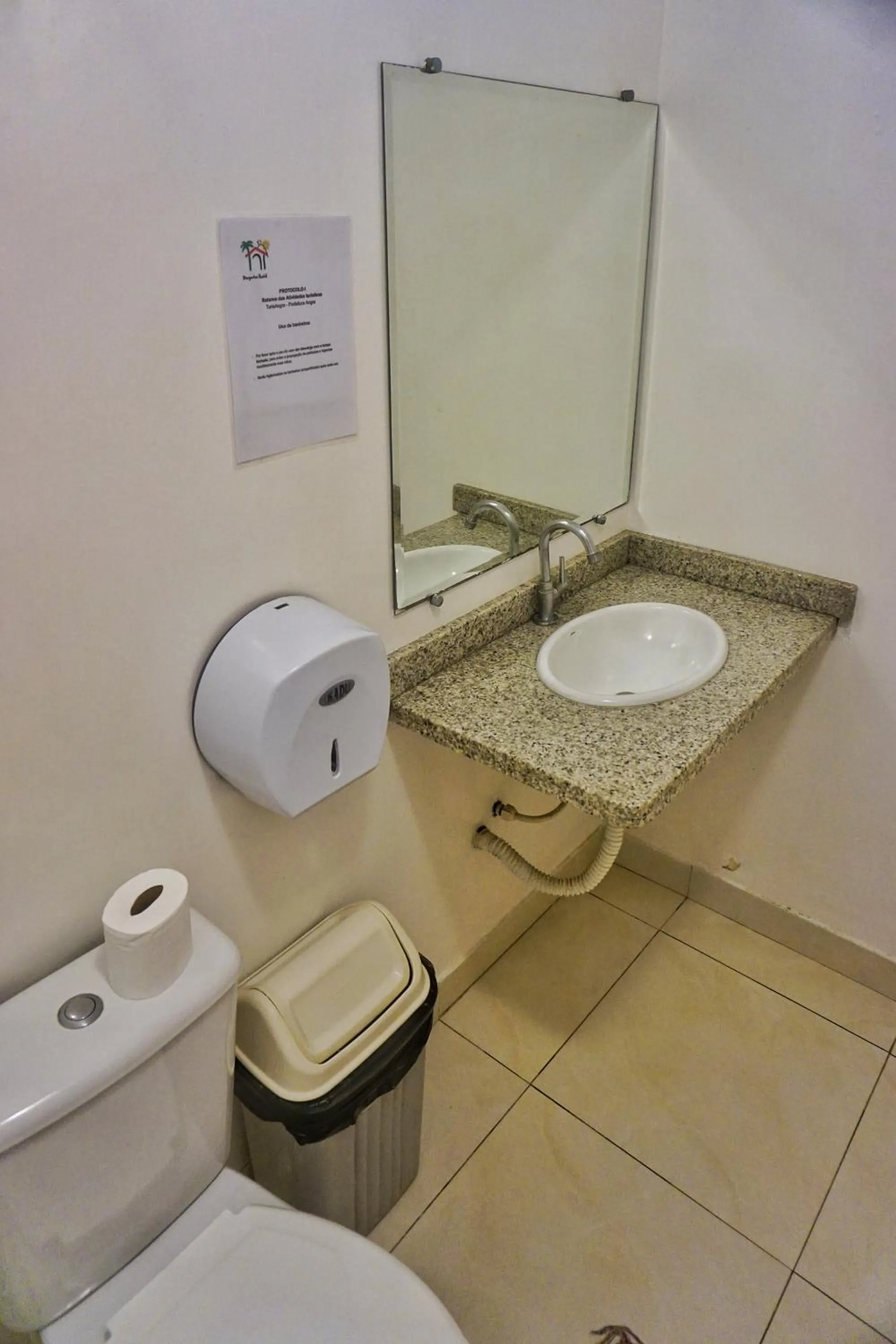 Toilet in Biergarten Hostel