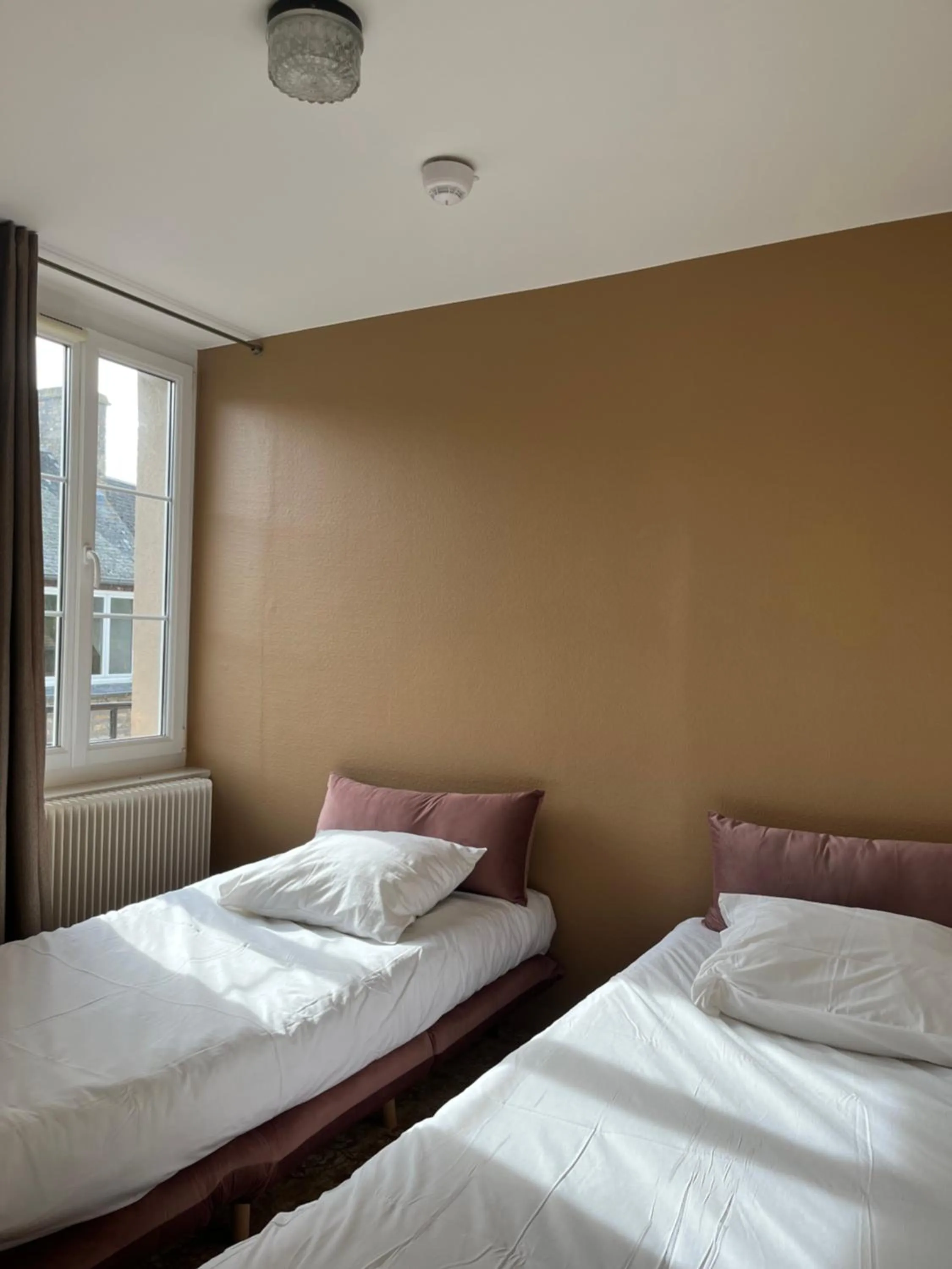 Bedroom, Bed in Logis Hotel Spa Restaurant Au Site Normand