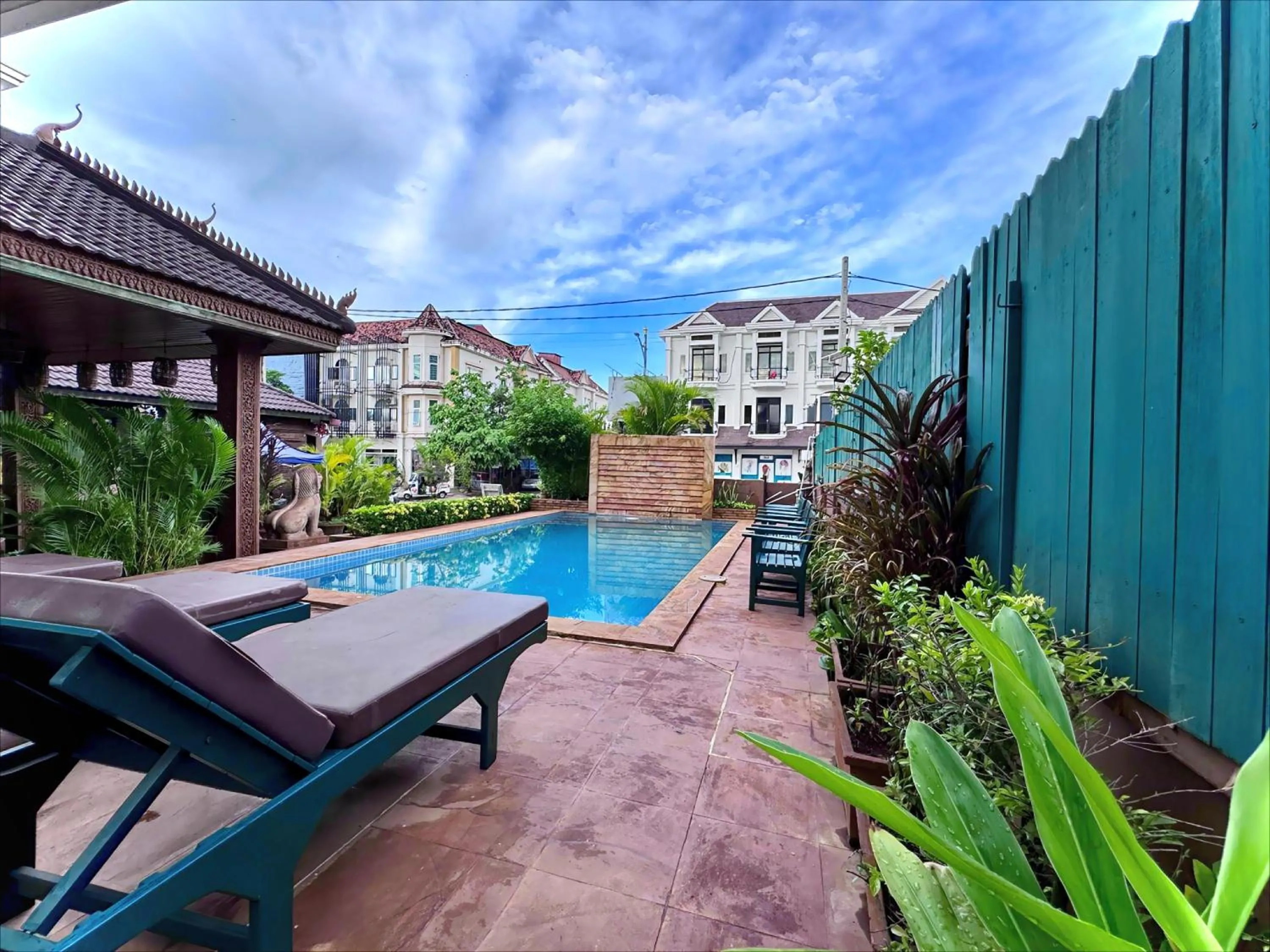 Pool view in Shining Angkor Boutique Hotel