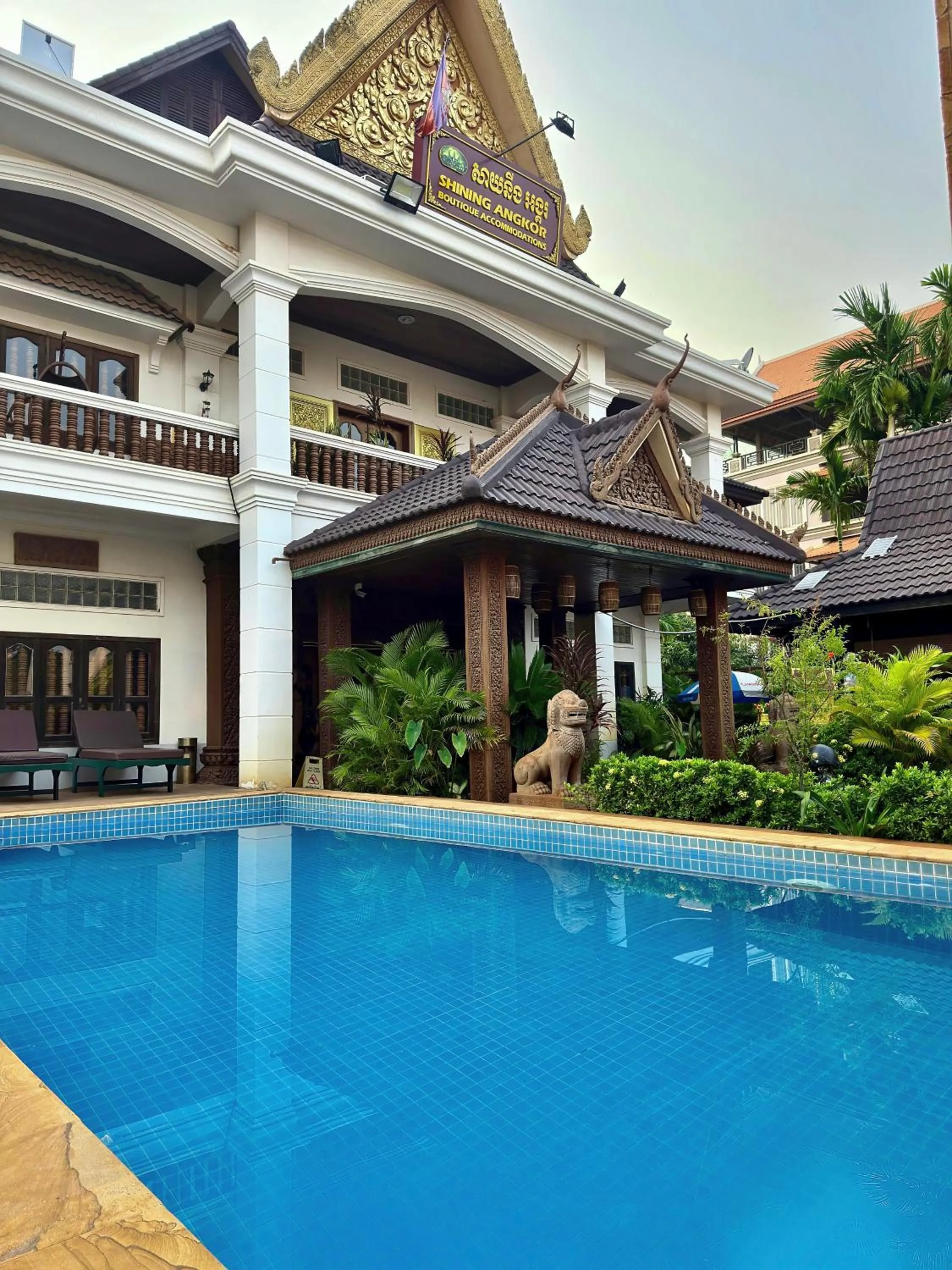 Pool view in Shining Angkor Boutique Hotel