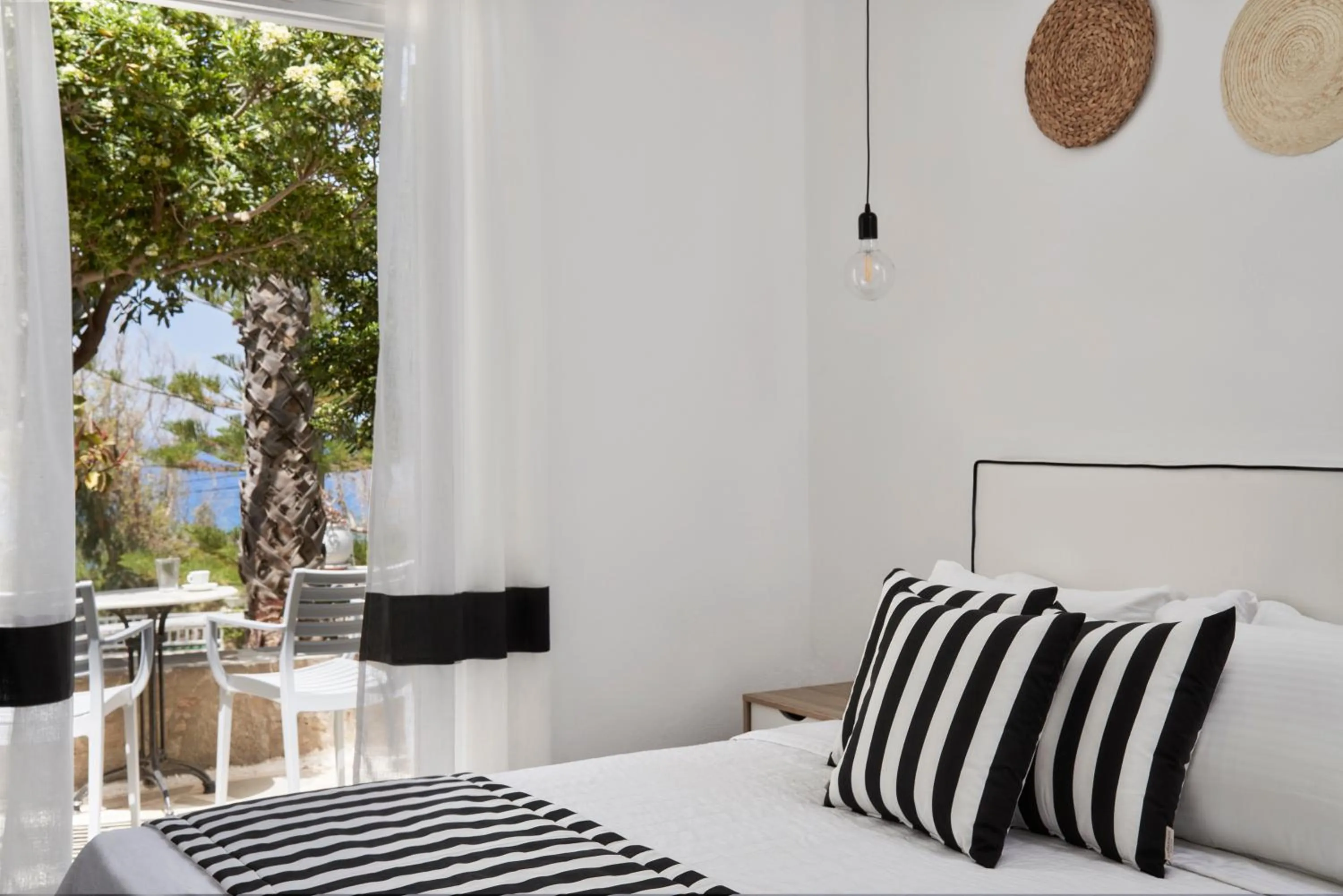 Bedroom, Bed in High Mill Paros Hotel