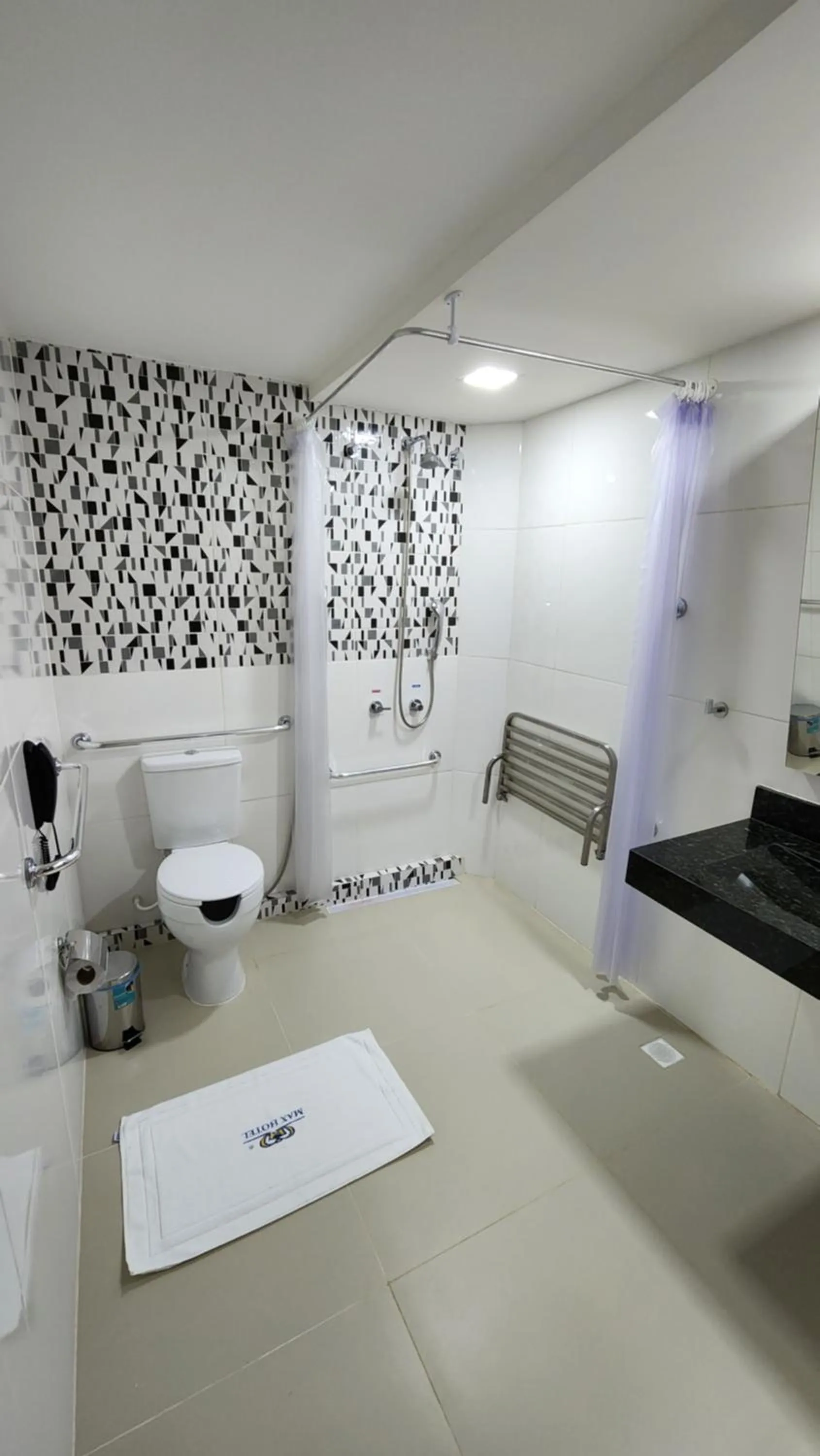 Bathroom in Max Hotel