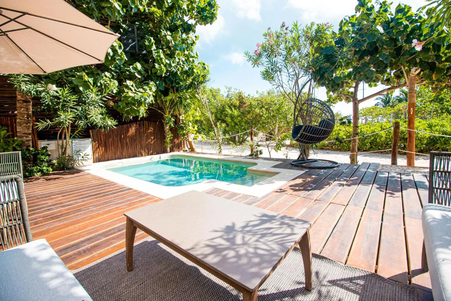 Garden view in Spirit Holbox