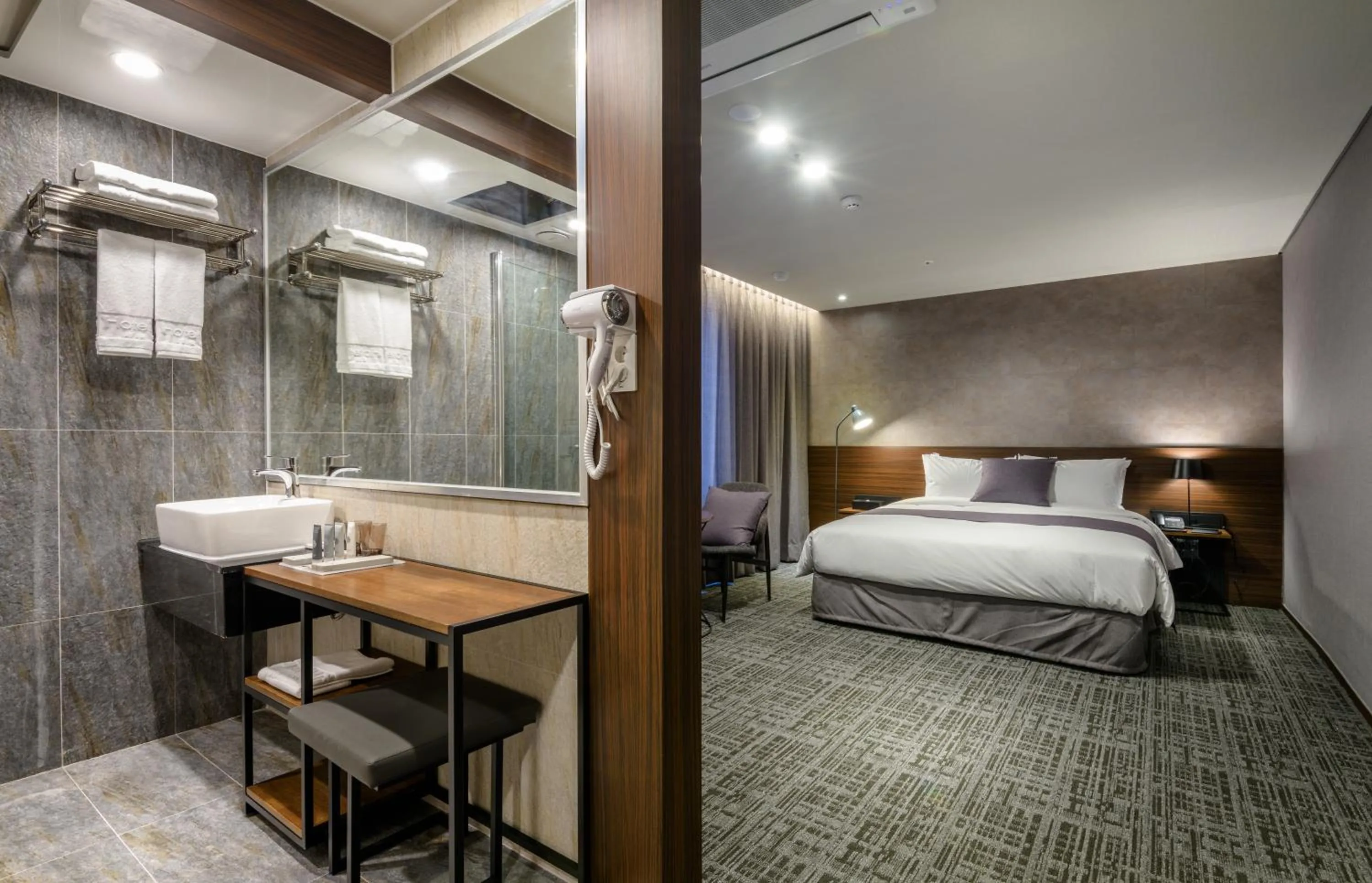 Decorative detail, Bed in Hotel With Jeju