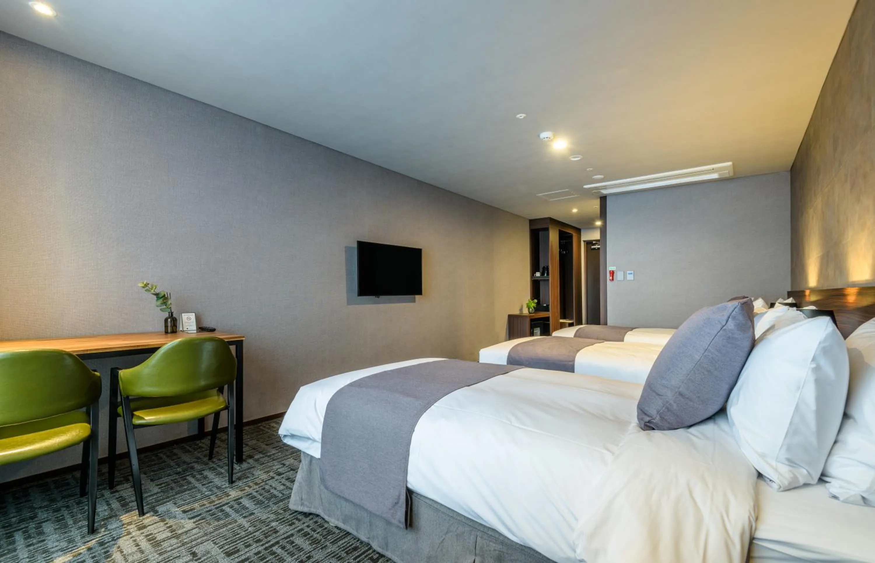 Bed in Hotel With Jeju