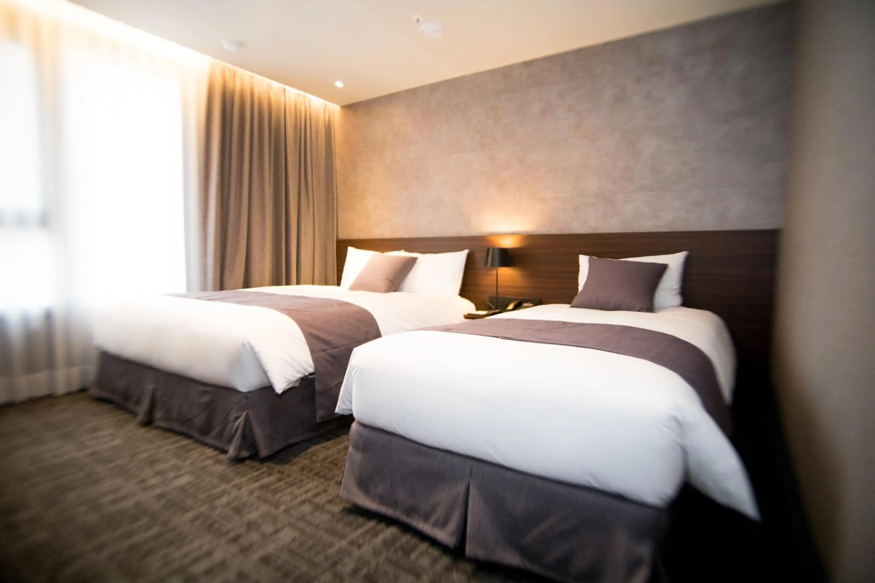 Bed in Hotel With Jeju