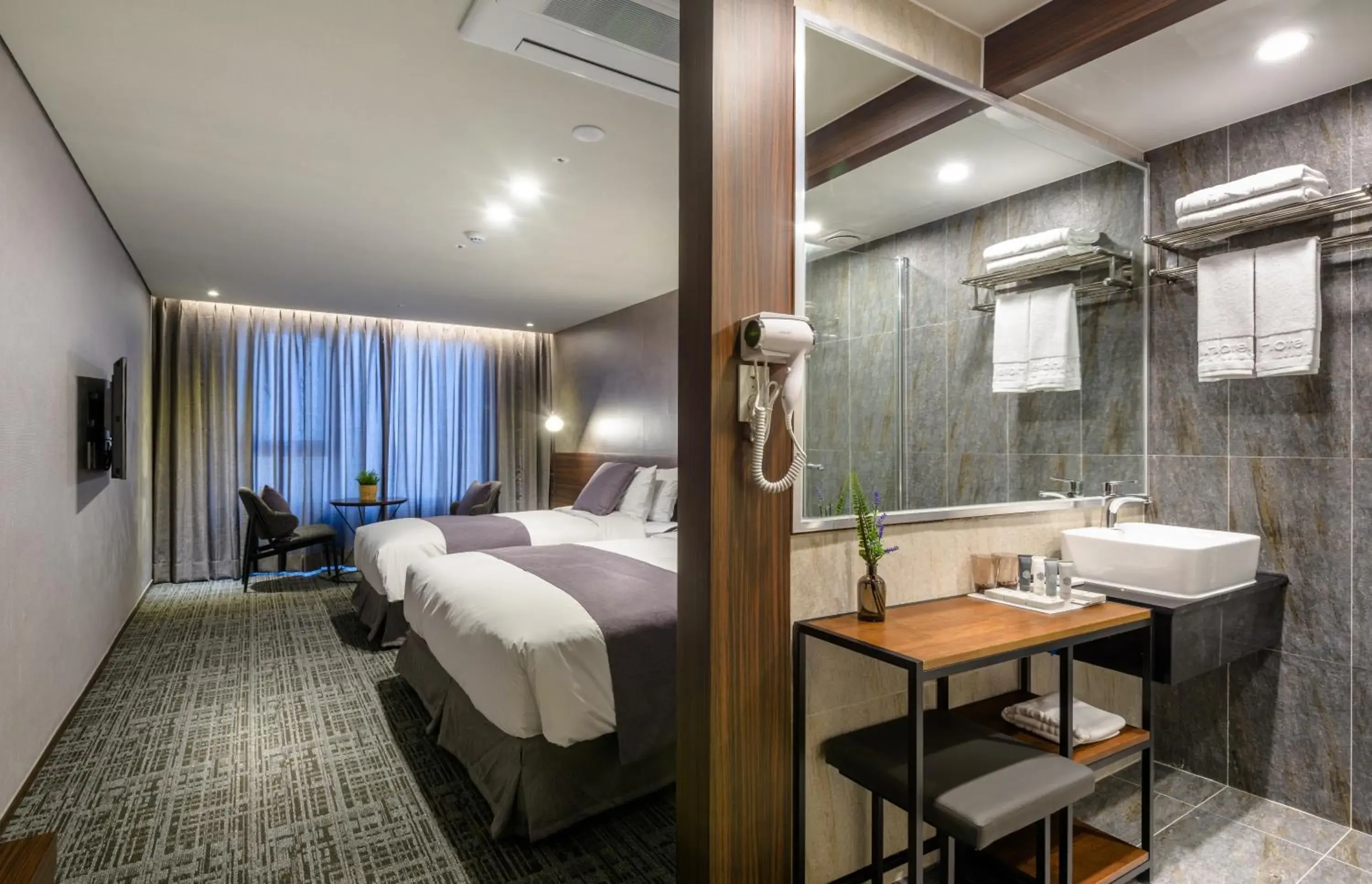 Decorative detail, Bed in Hotel With Jeju Decorative detail, Bed in Hotel With Jeju