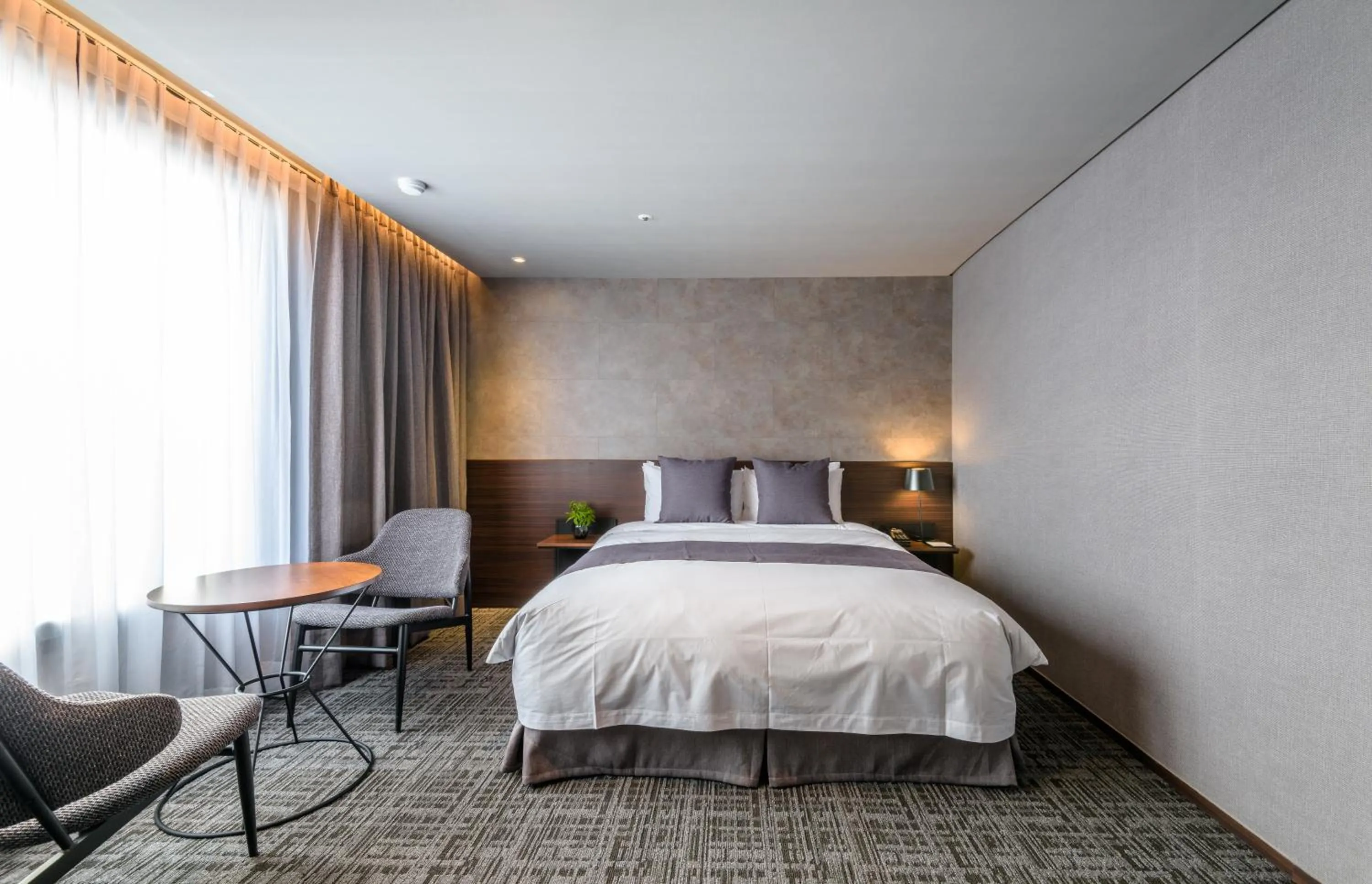 Bed in Hotel With Jeju