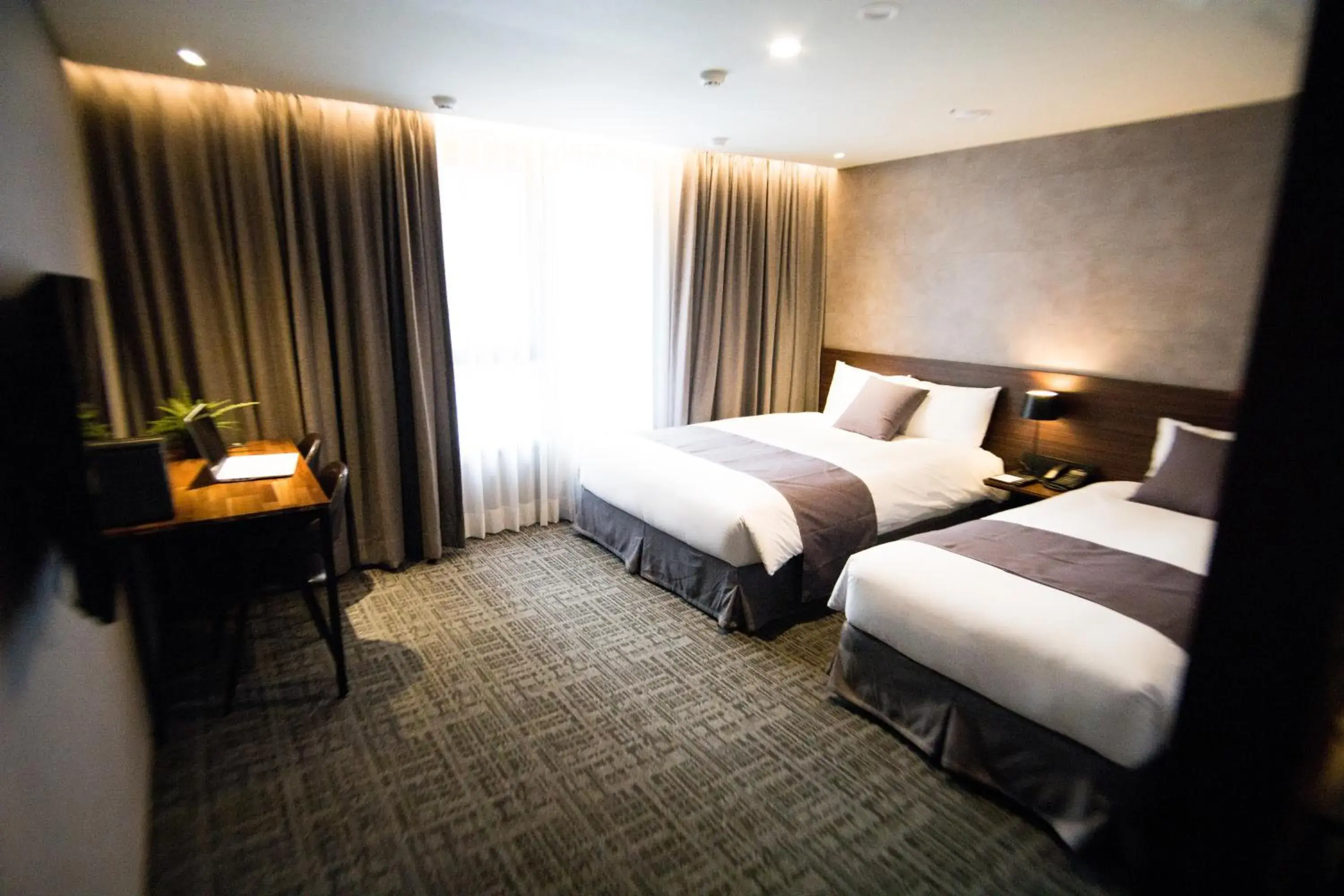 Bedroom, Bed in Hotel With Jeju Bedroom, Bed in Hotel With Jeju