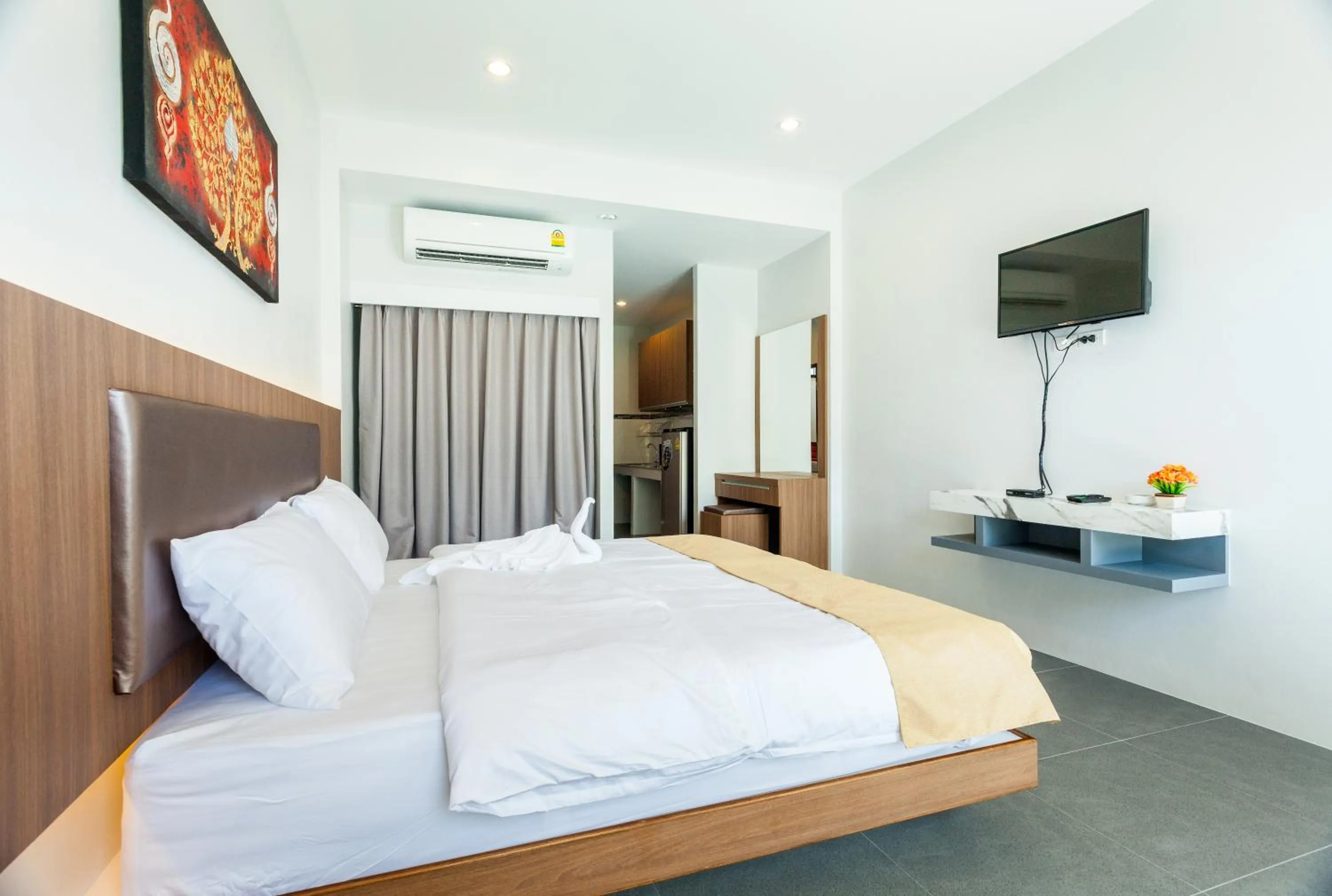 Bed in Nitchanan Villa