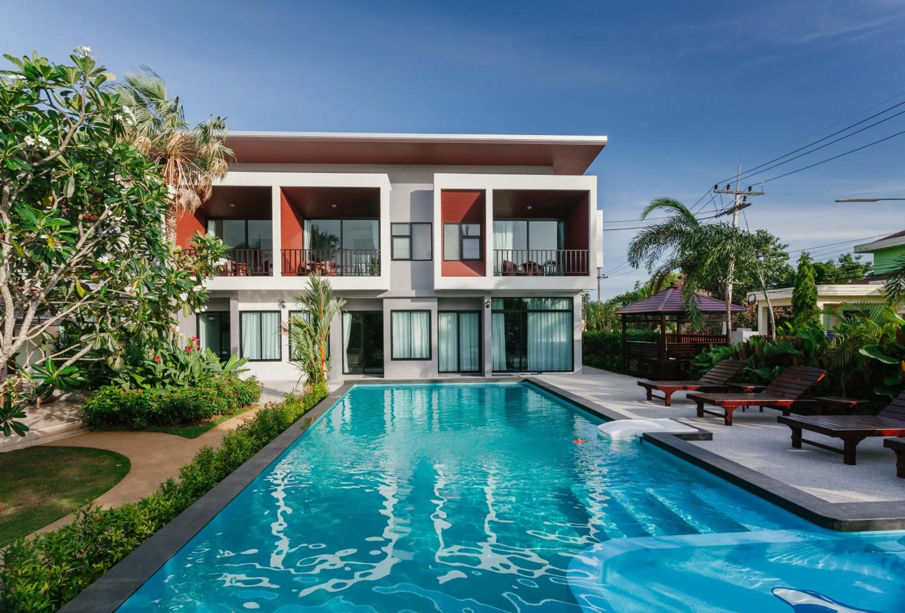 Pool view in Nitchanan Villa