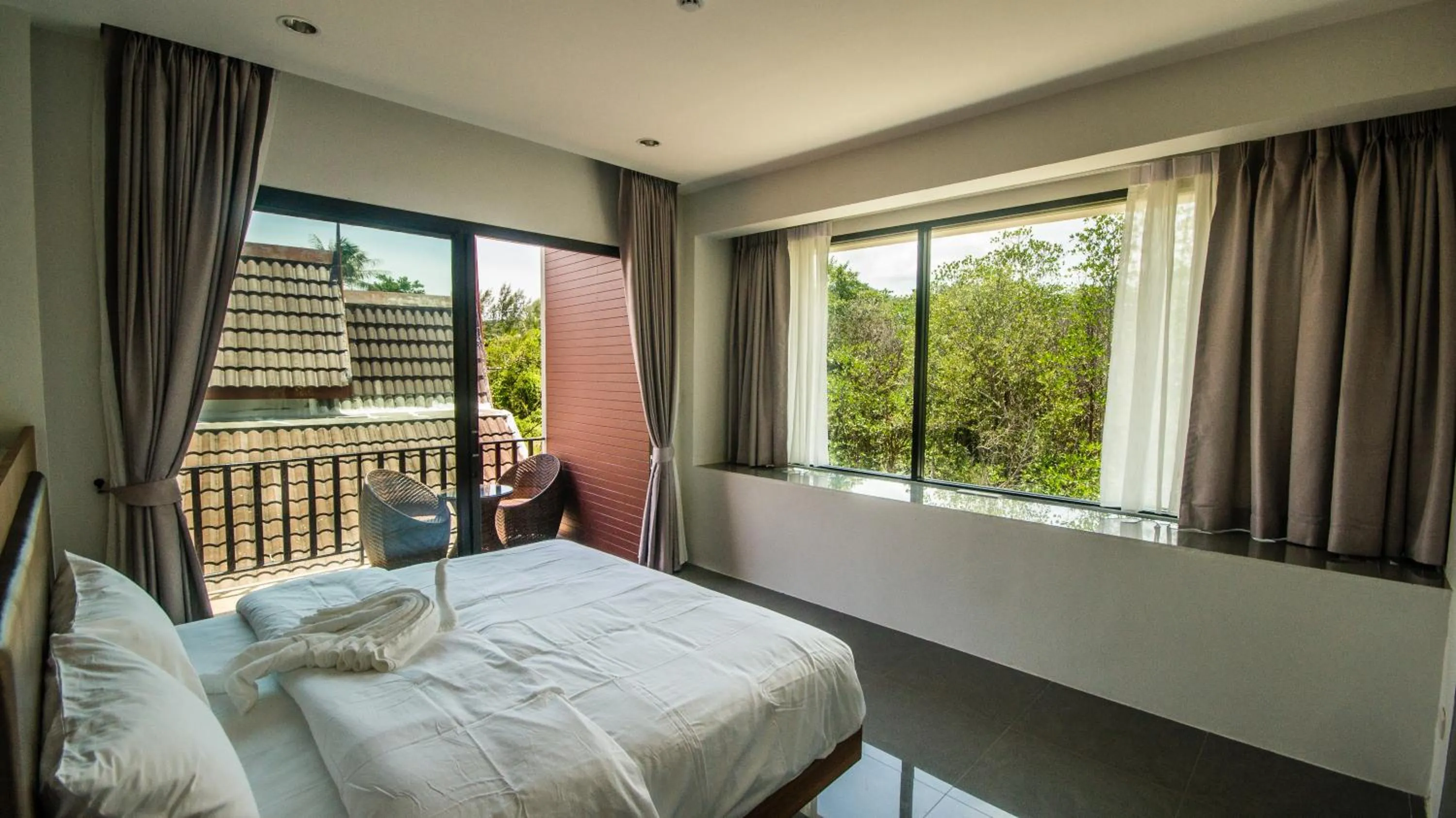 Bed in Nitchanan Villa