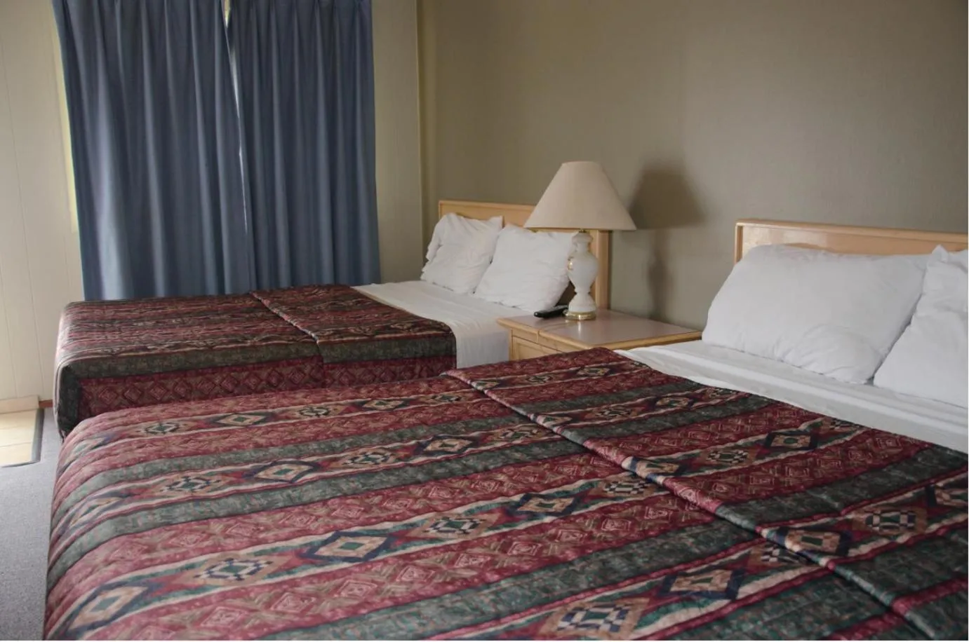 Bed in Trans Canada Motel