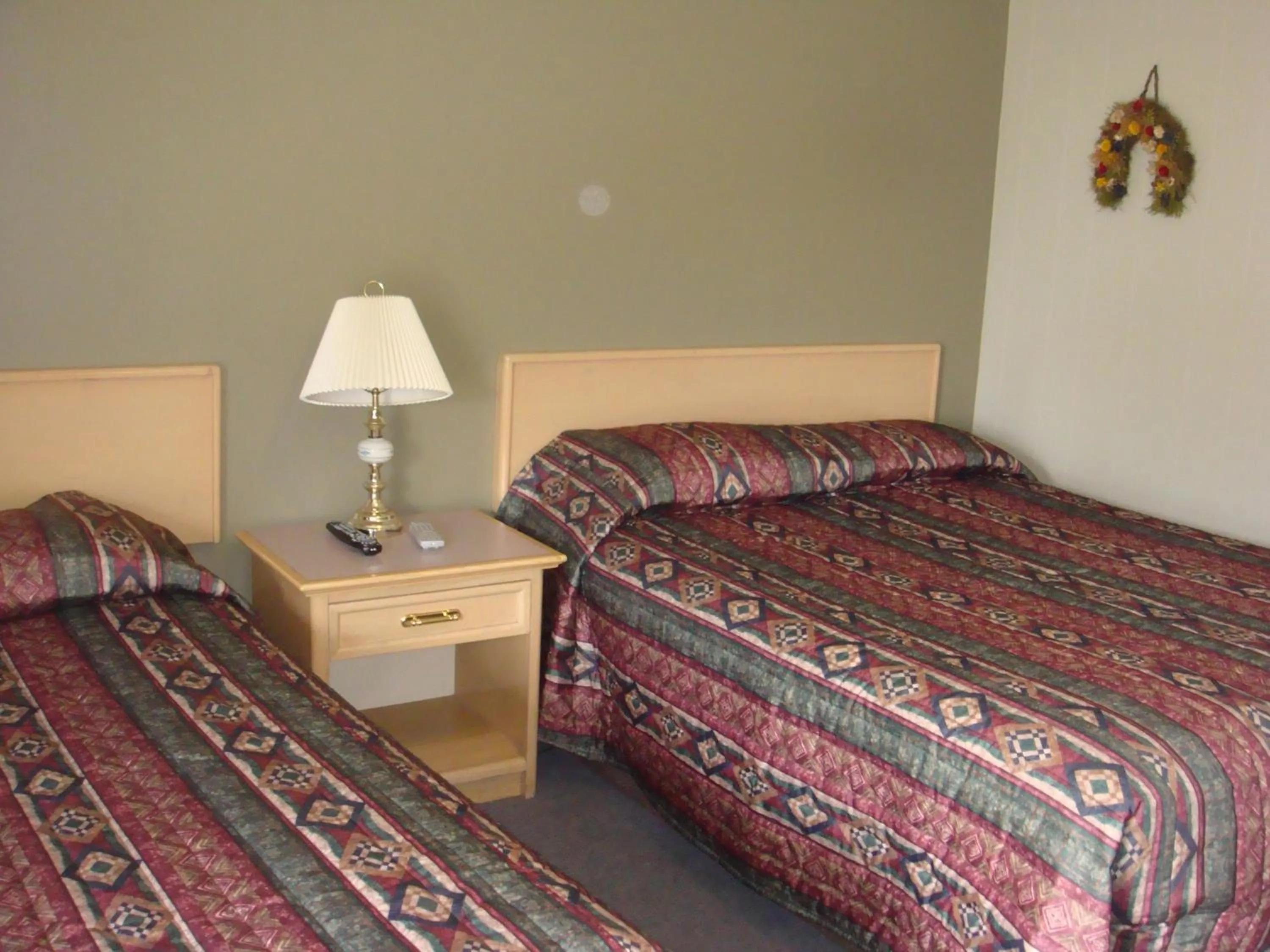 Bed in Trans Canada Motel