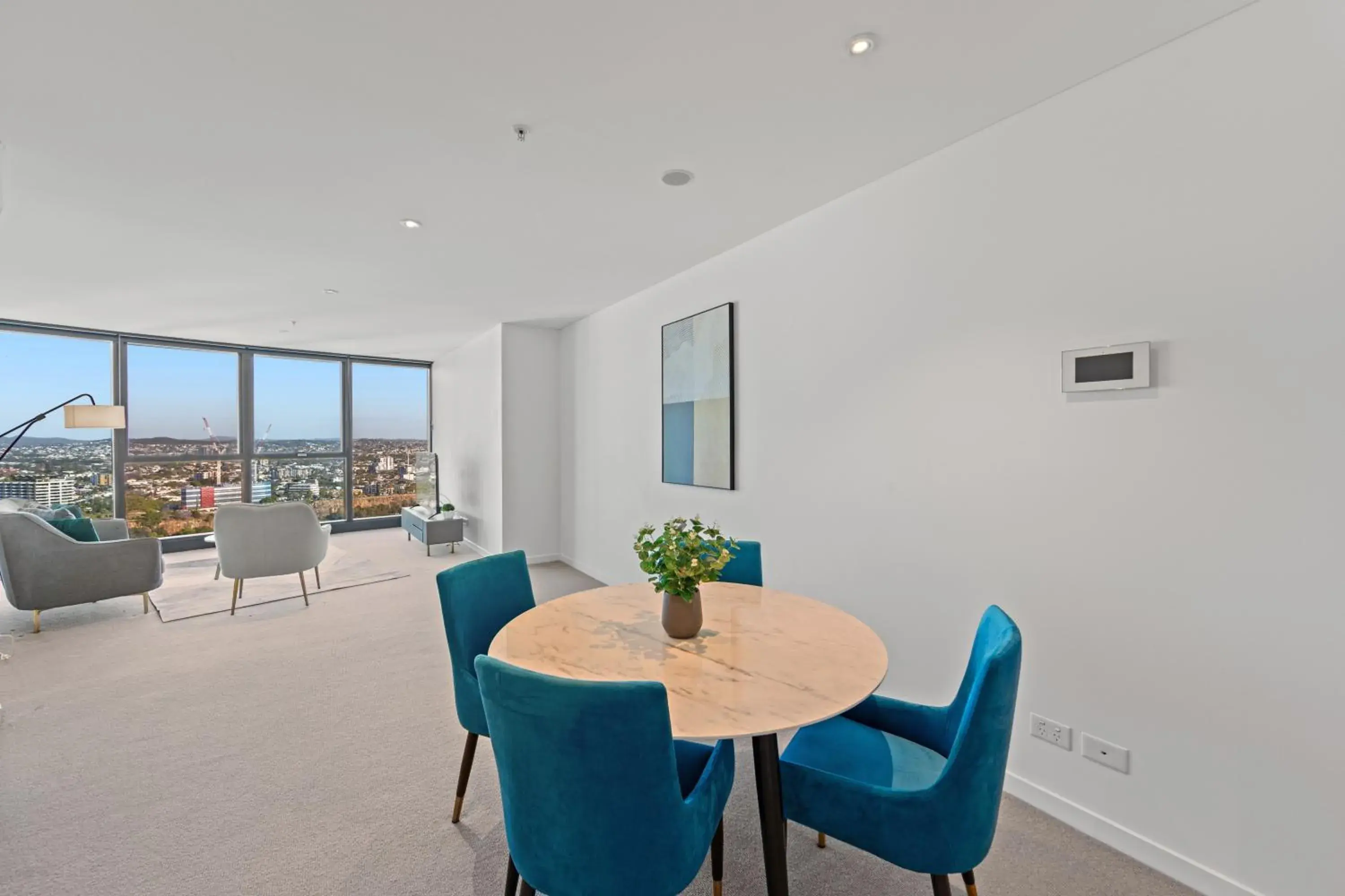 Dining area in Brisbane Skytower by CLLIX Dining area in Brisbane Skytower by CLLIX