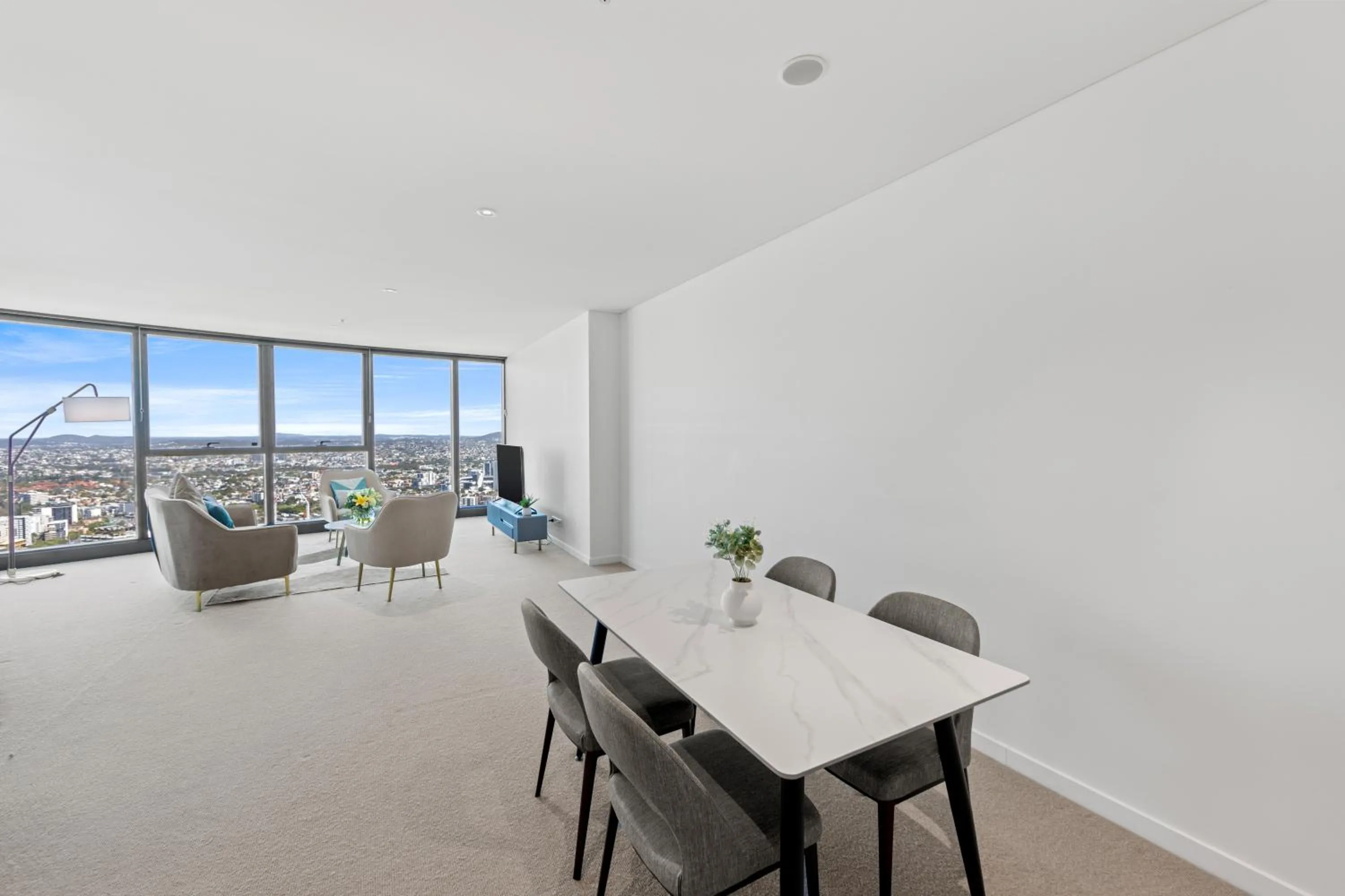 Living room in Brisbane Skytower by CLLIX