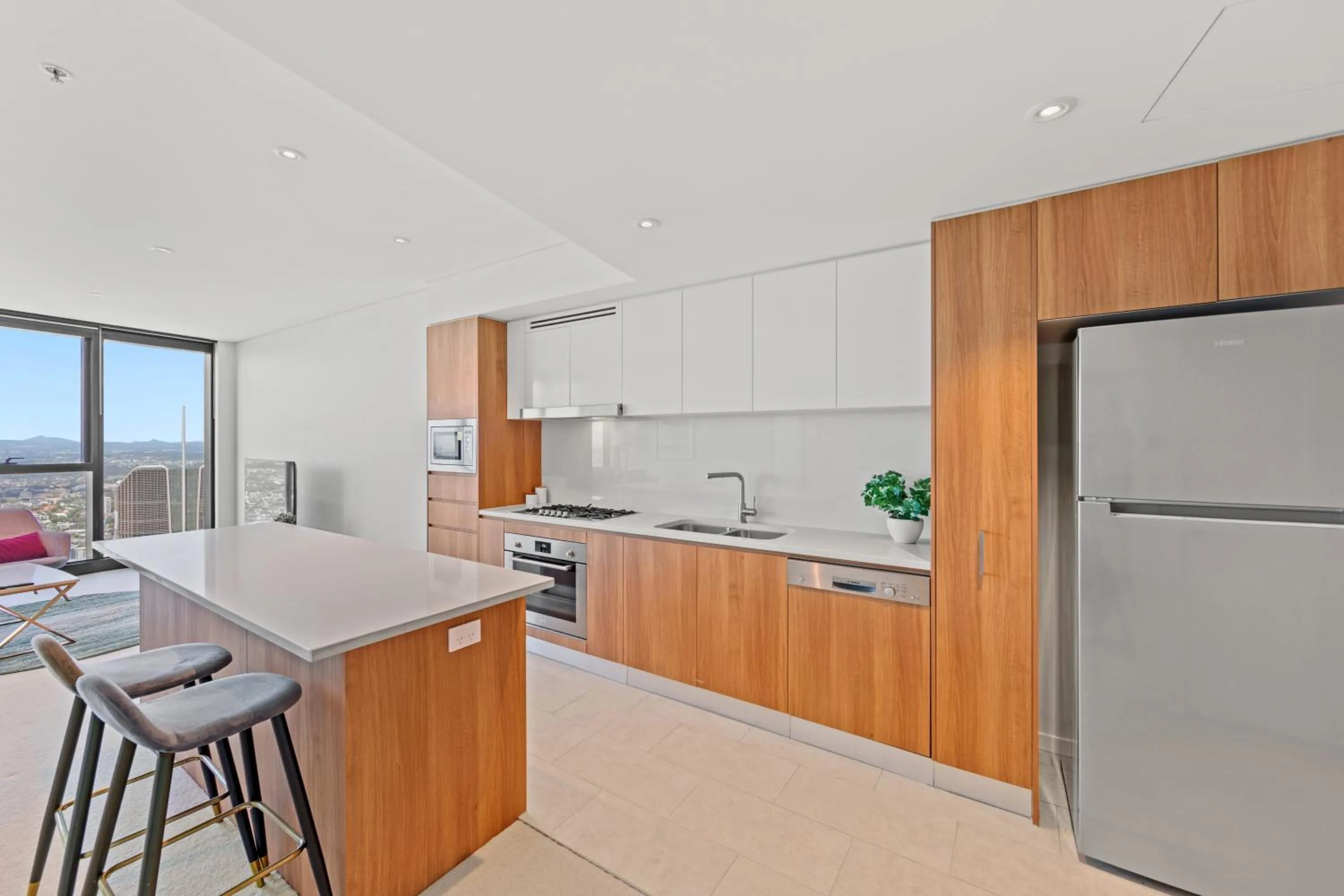 Kitchen or kitchenette in Brisbane Skytower by CLLIX