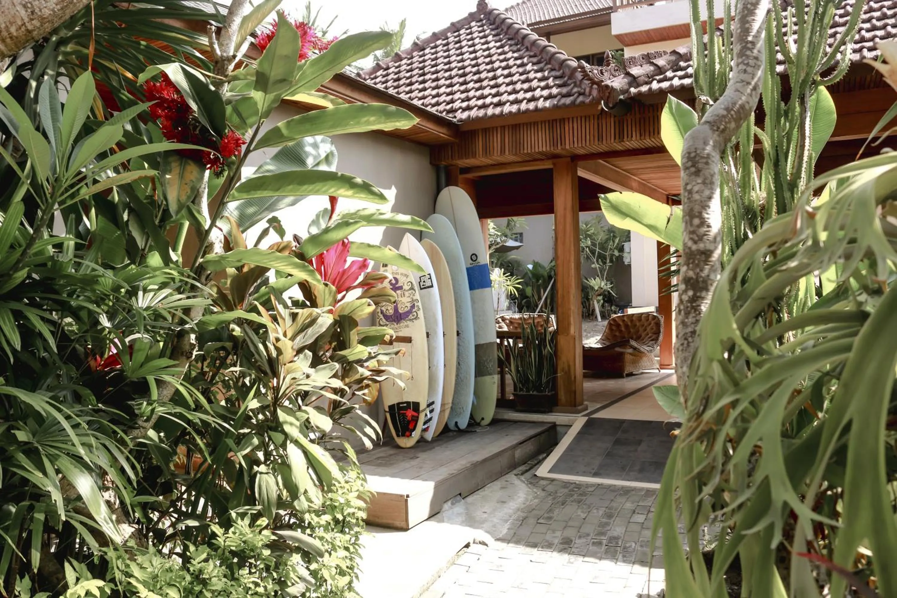 Property building in Medewi Beach Inn