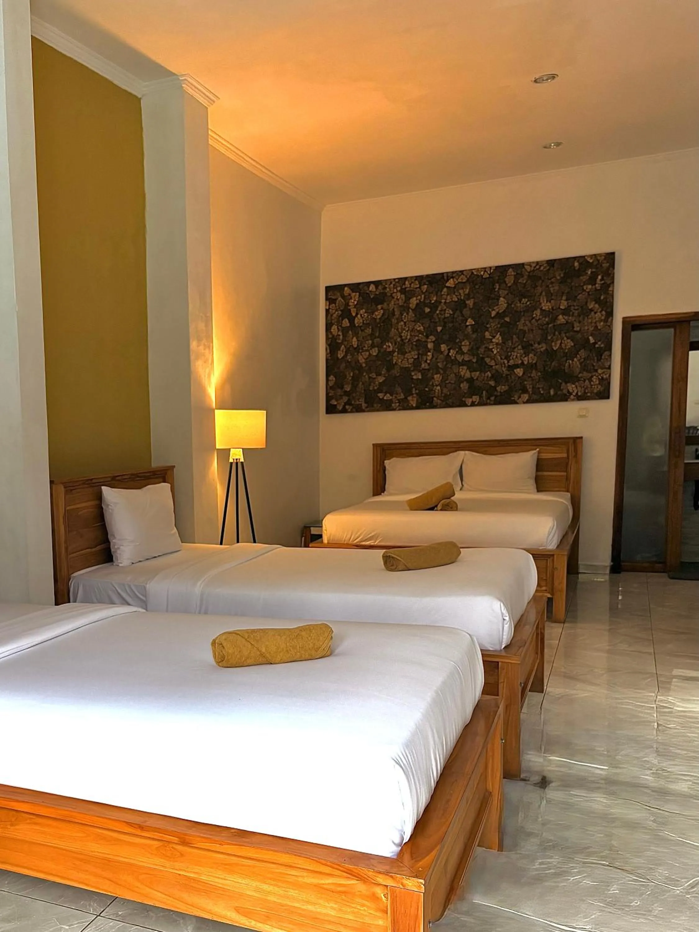 Bed in Medewi Beach Inn