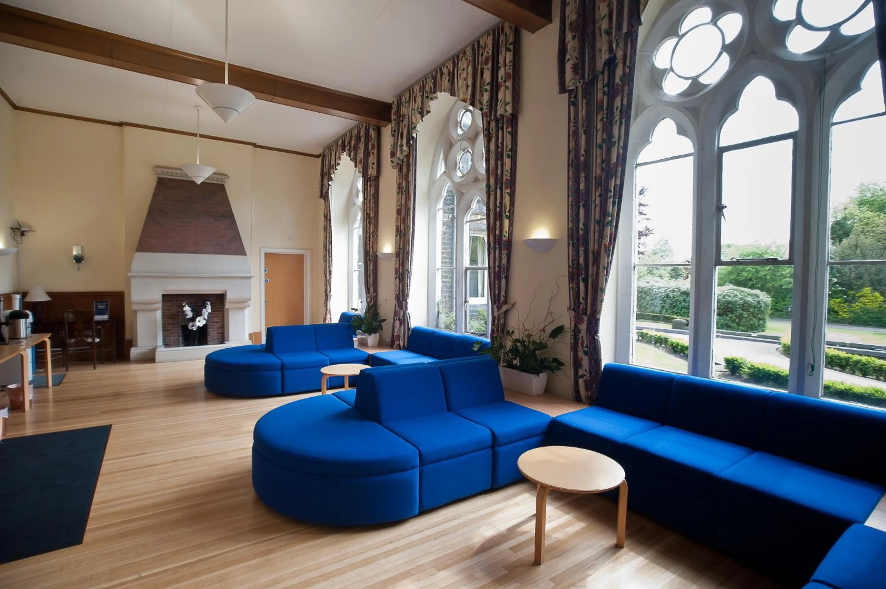 Seating area in Hinsley Hall