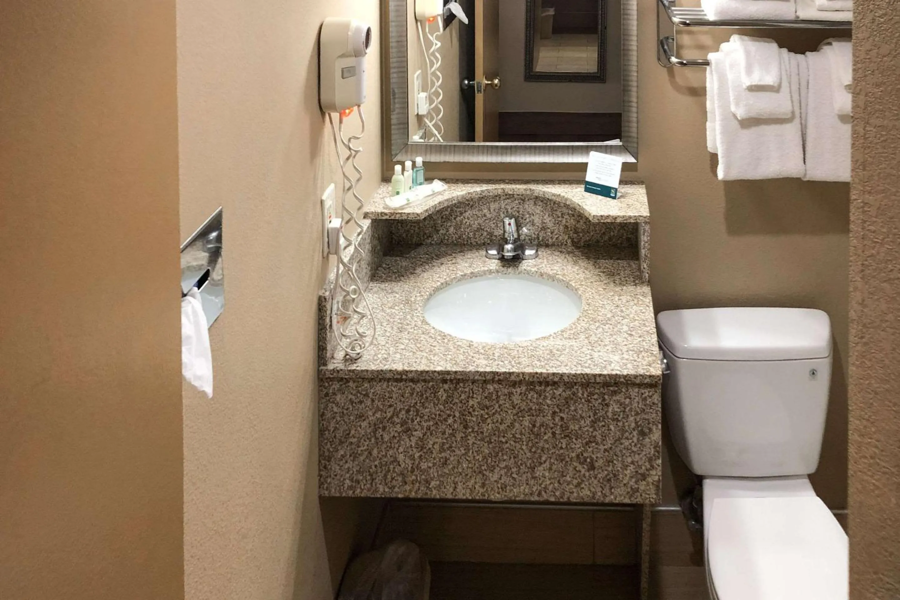 Bathroom in Quality Inn Near Joint Base Andrews-Washington Area