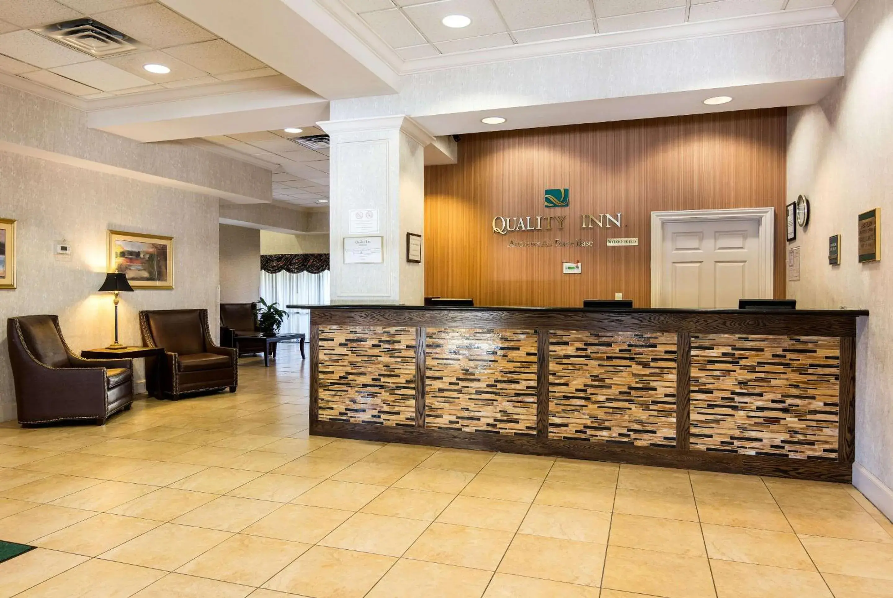Lobby or reception in Quality Inn Near Joint Base Andrews-Washington Area Lobby or reception in Quality Inn Near Joint Base Andrews-Washington Area
