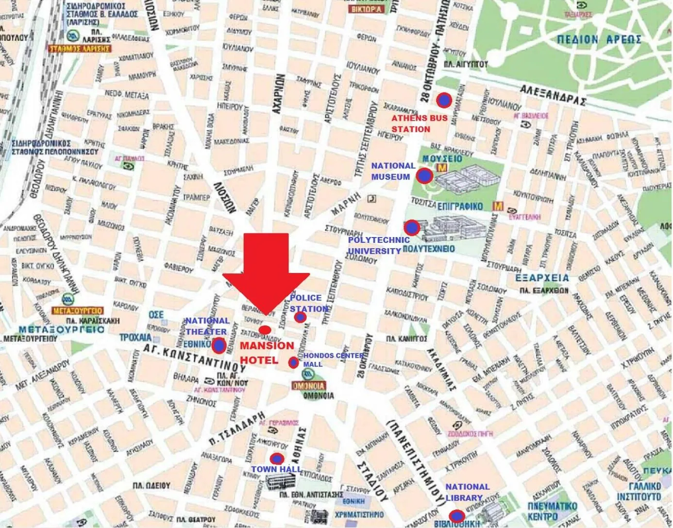 City view in Mansion Hotel