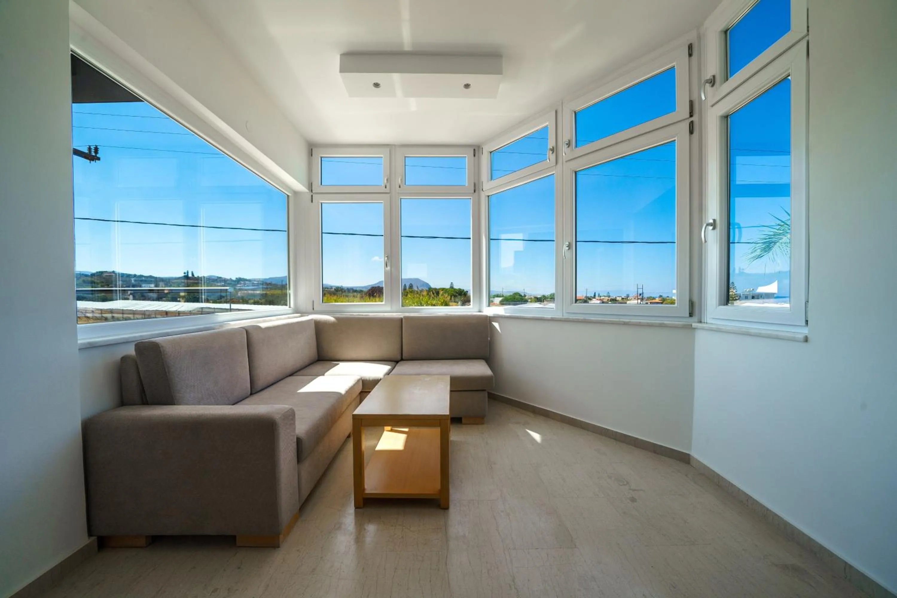 Seating area in Elysian Suites
