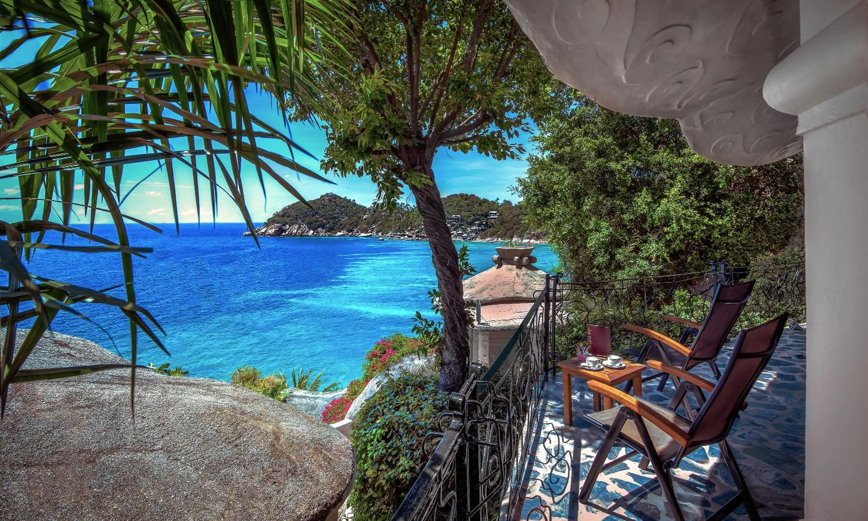 Balcony/Terrace in Jamahkiri Dive Resort & Spa