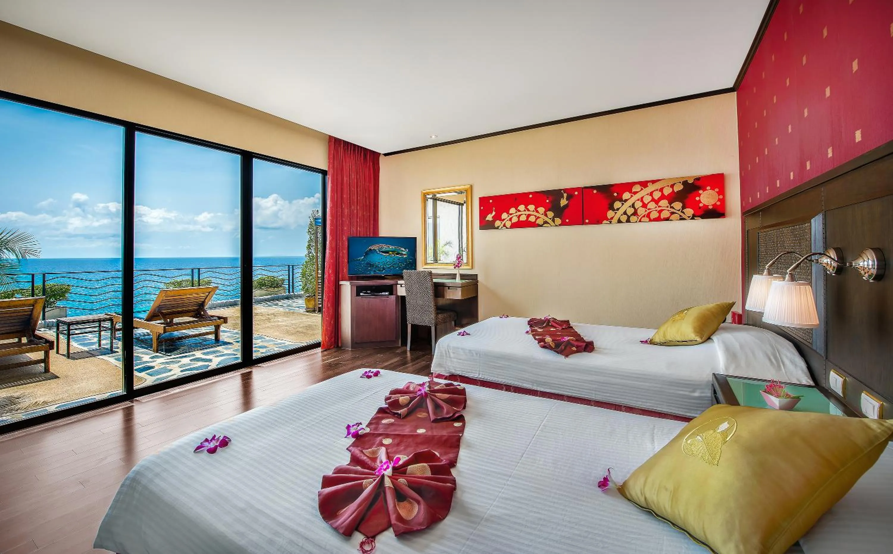 Bedroom, Bed in Jamahkiri Dive Resort & Spa