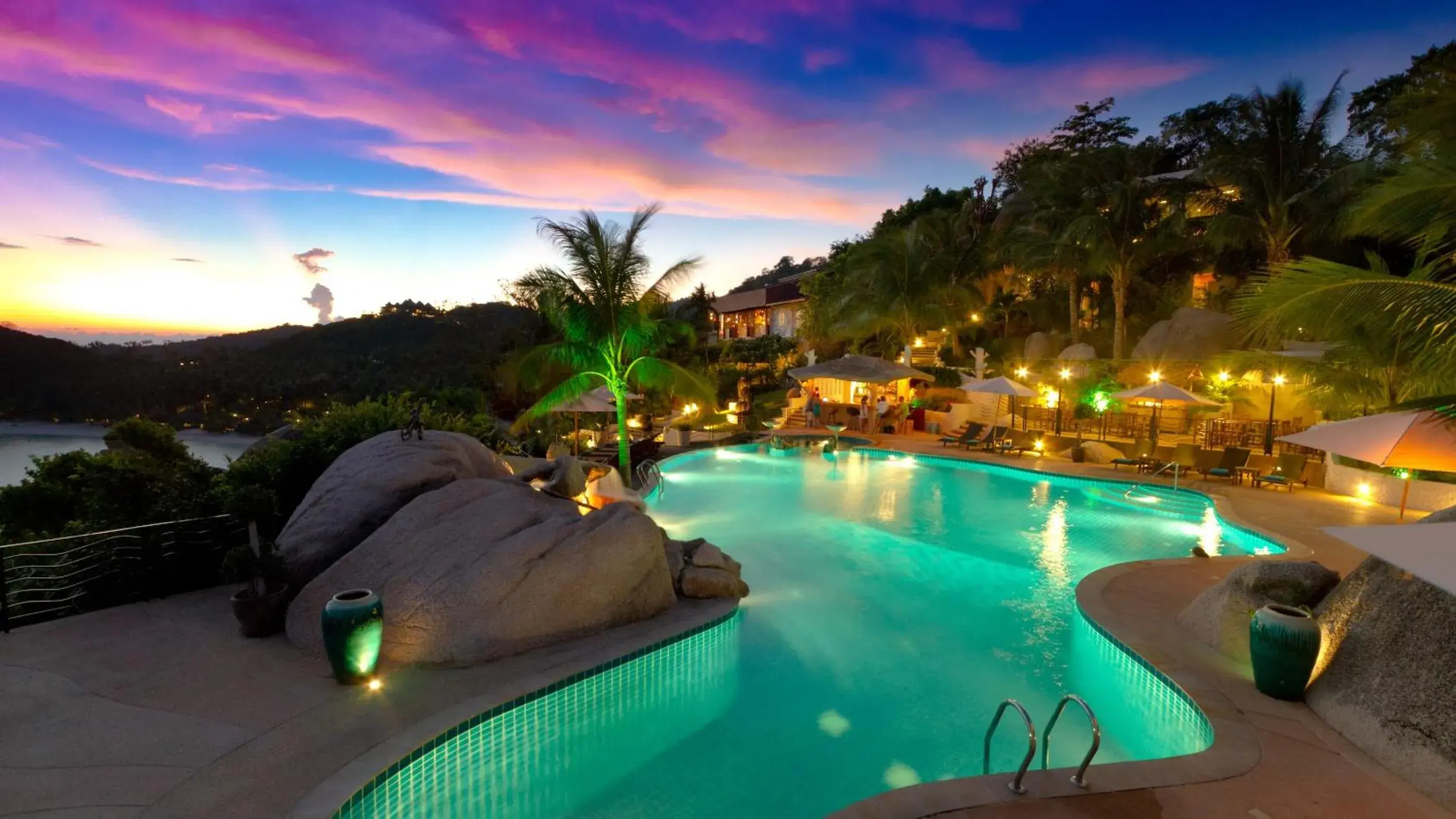 Pool view in Jamahkiri Dive Resort & Spa Pool view in Jamahkiri Dive Resort & Spa