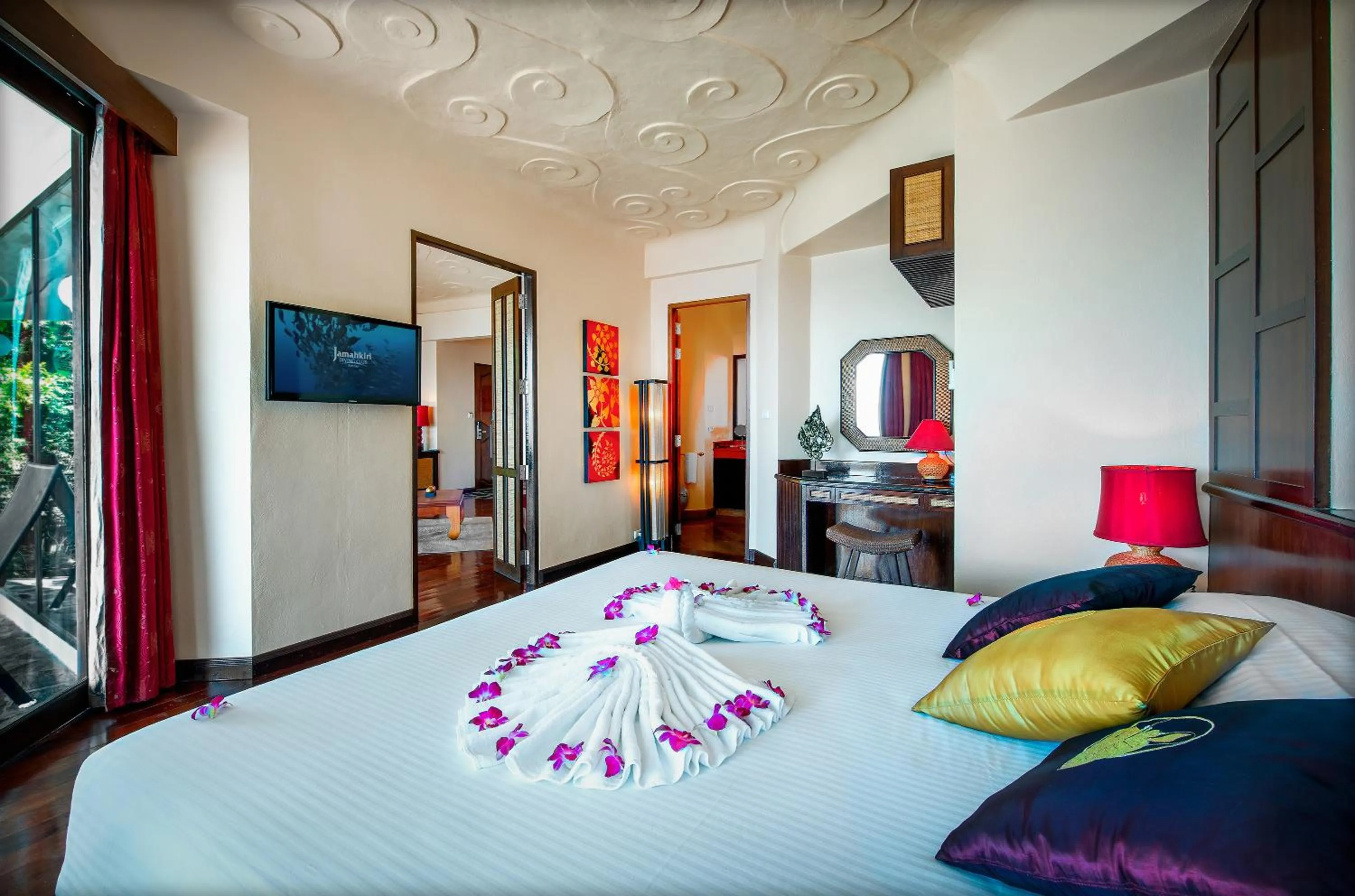 Bedroom, Bed in Jamahkiri Dive Resort & Spa