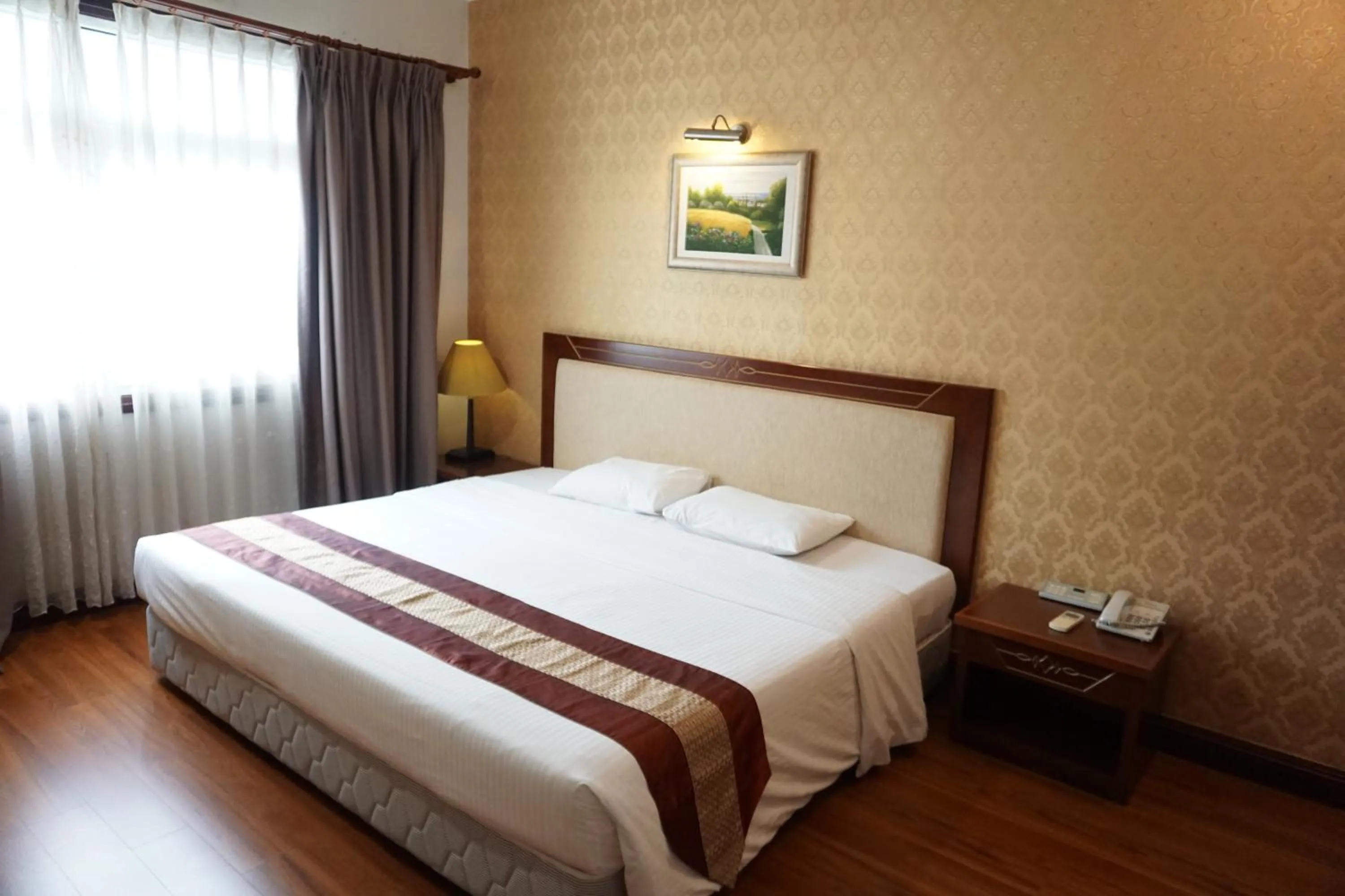 Bed in Dong Khanh Hotel