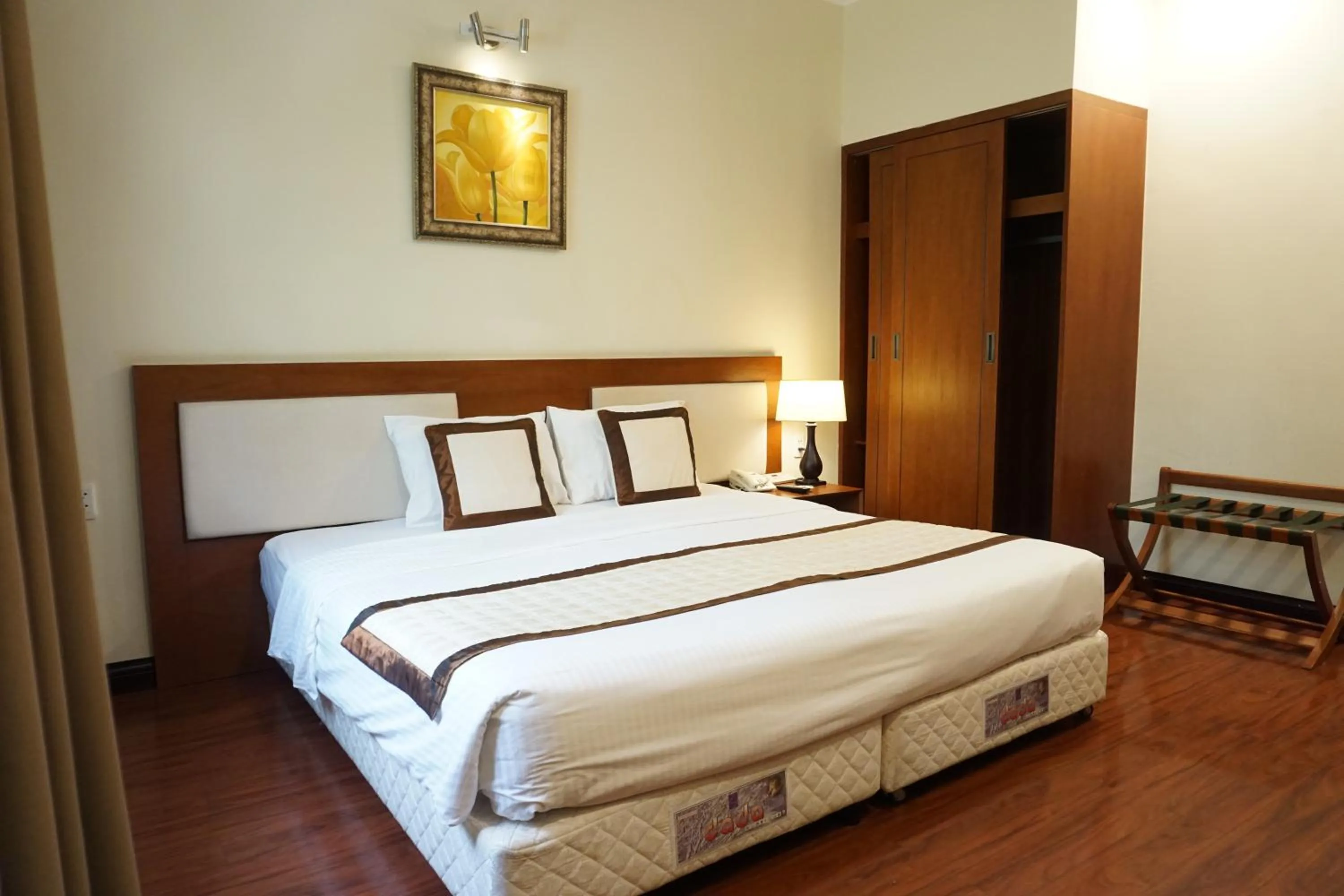 Bed in Dong Khanh Hotel