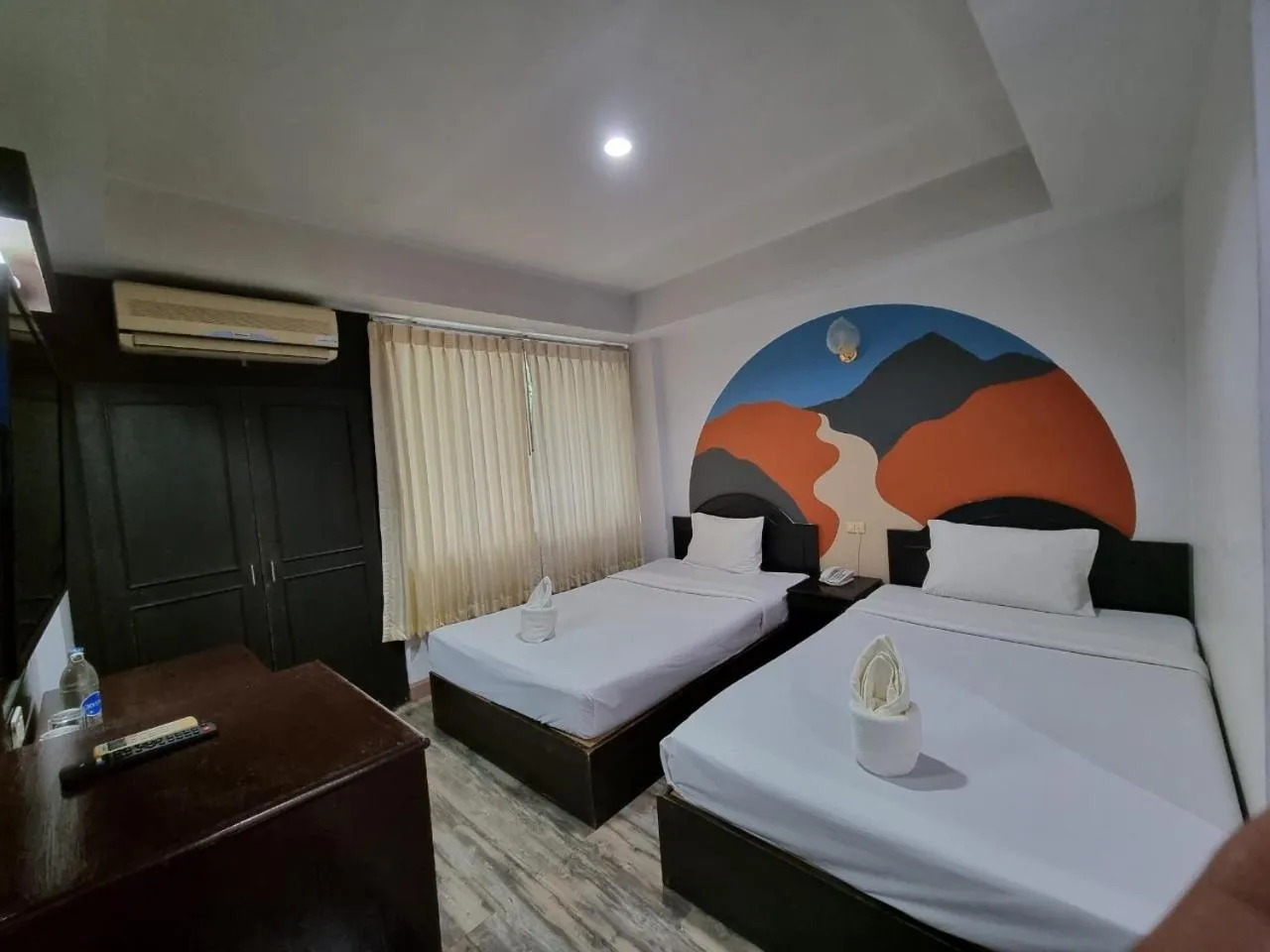 Bed in Sun Moon Hotel