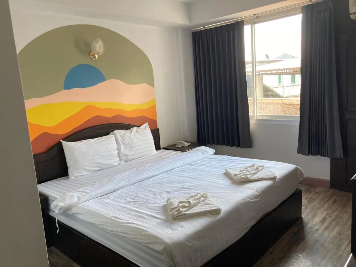 Bed in Sun Moon Hotel