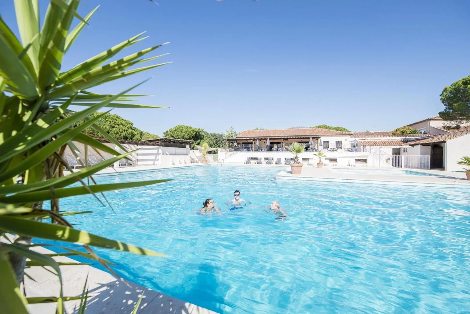 Pool view in ULVF Les Residences du Colombier