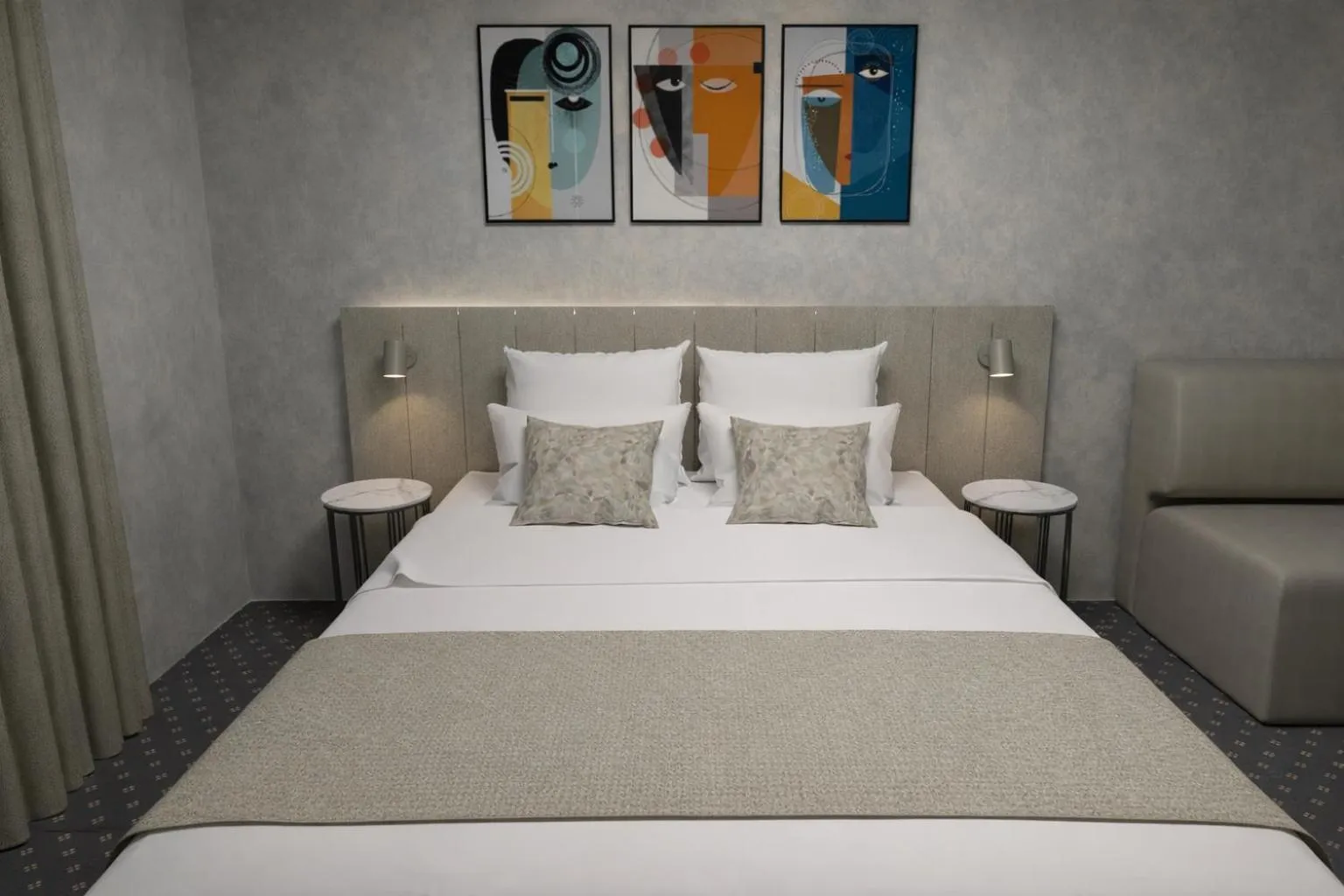 Bedroom, Bed in Hotel Fineso