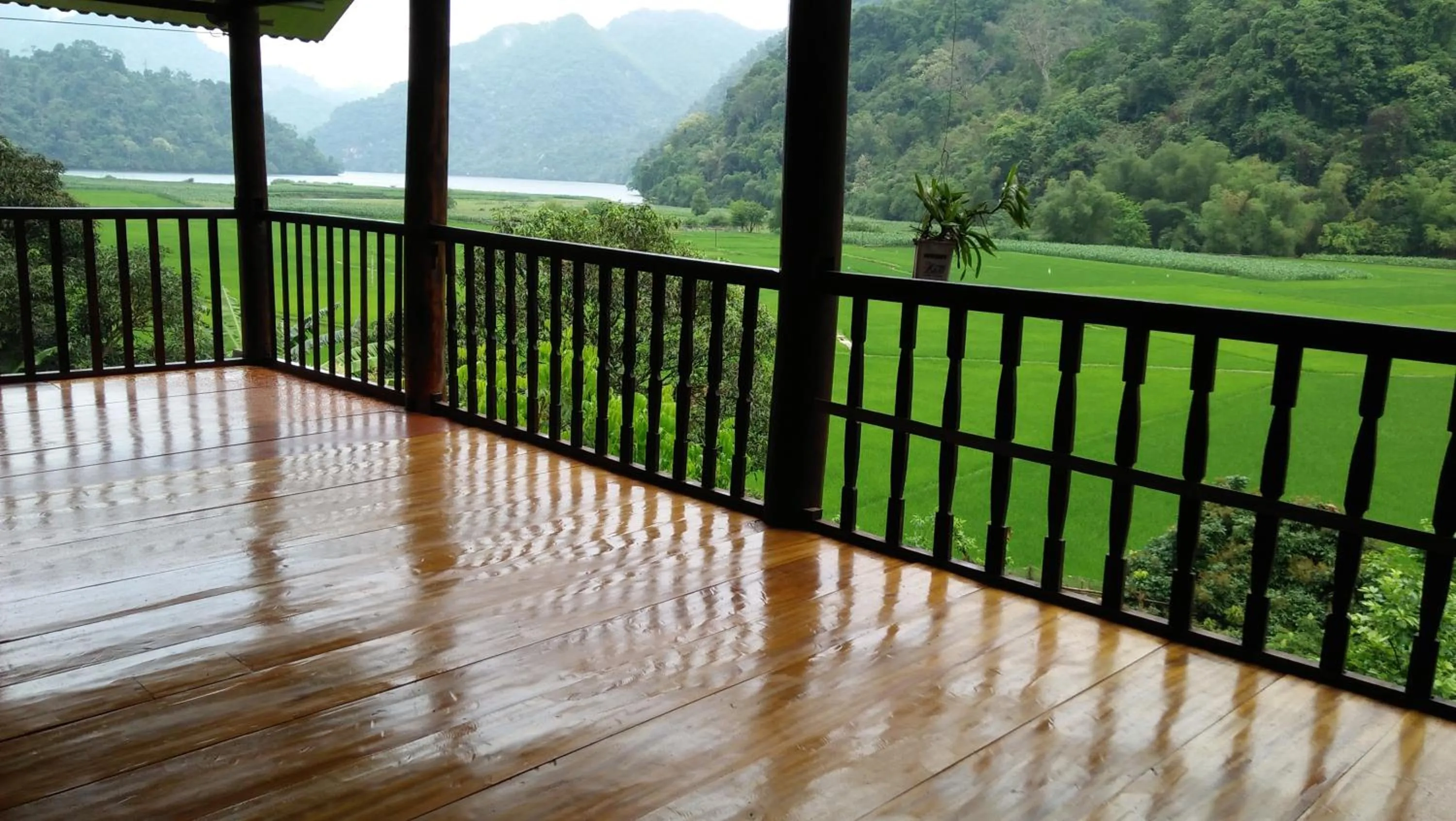 Garden view in Ba Be lake-Huyền Hào Homestay