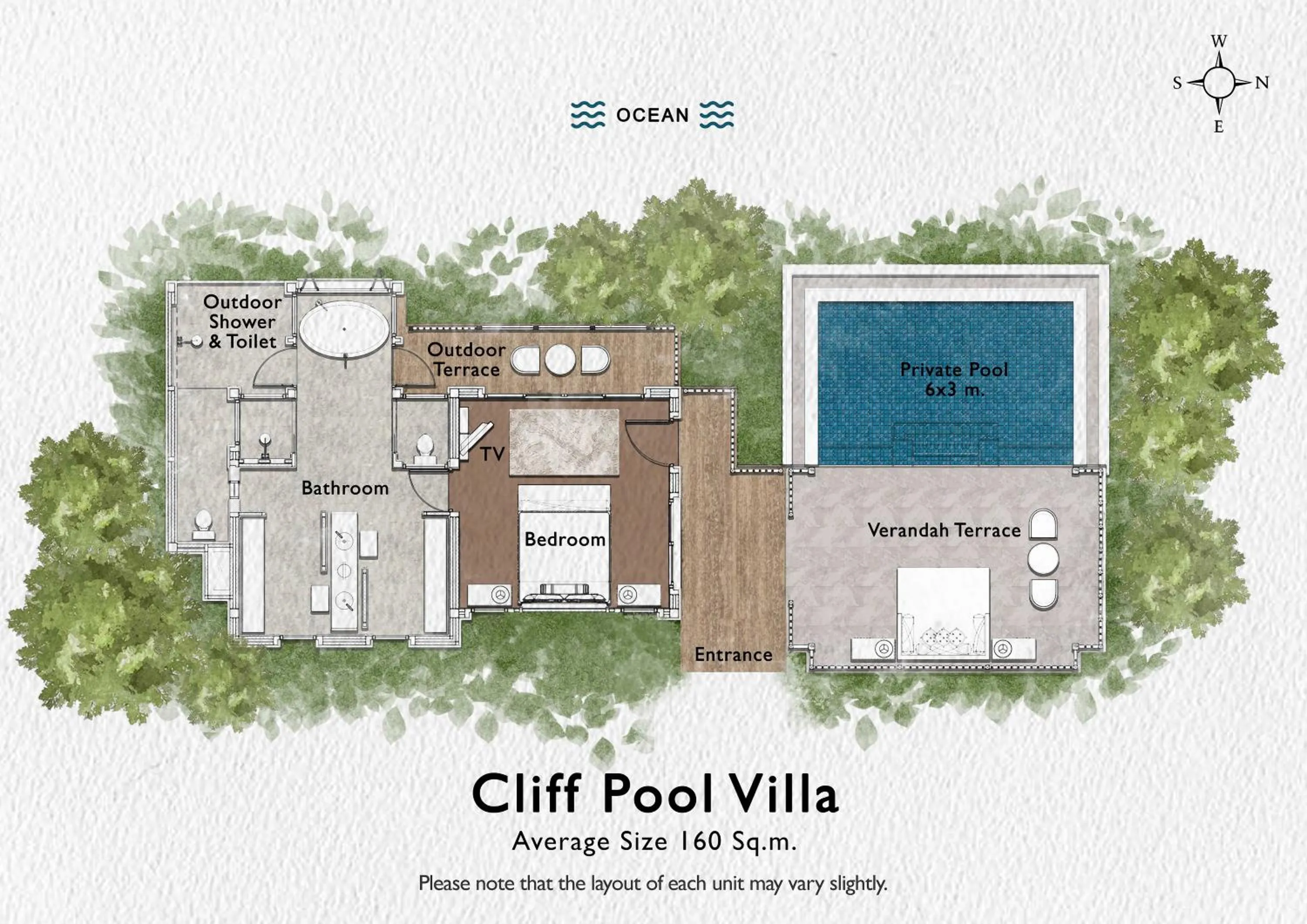 Floor plan in Paresa Resort Phuket