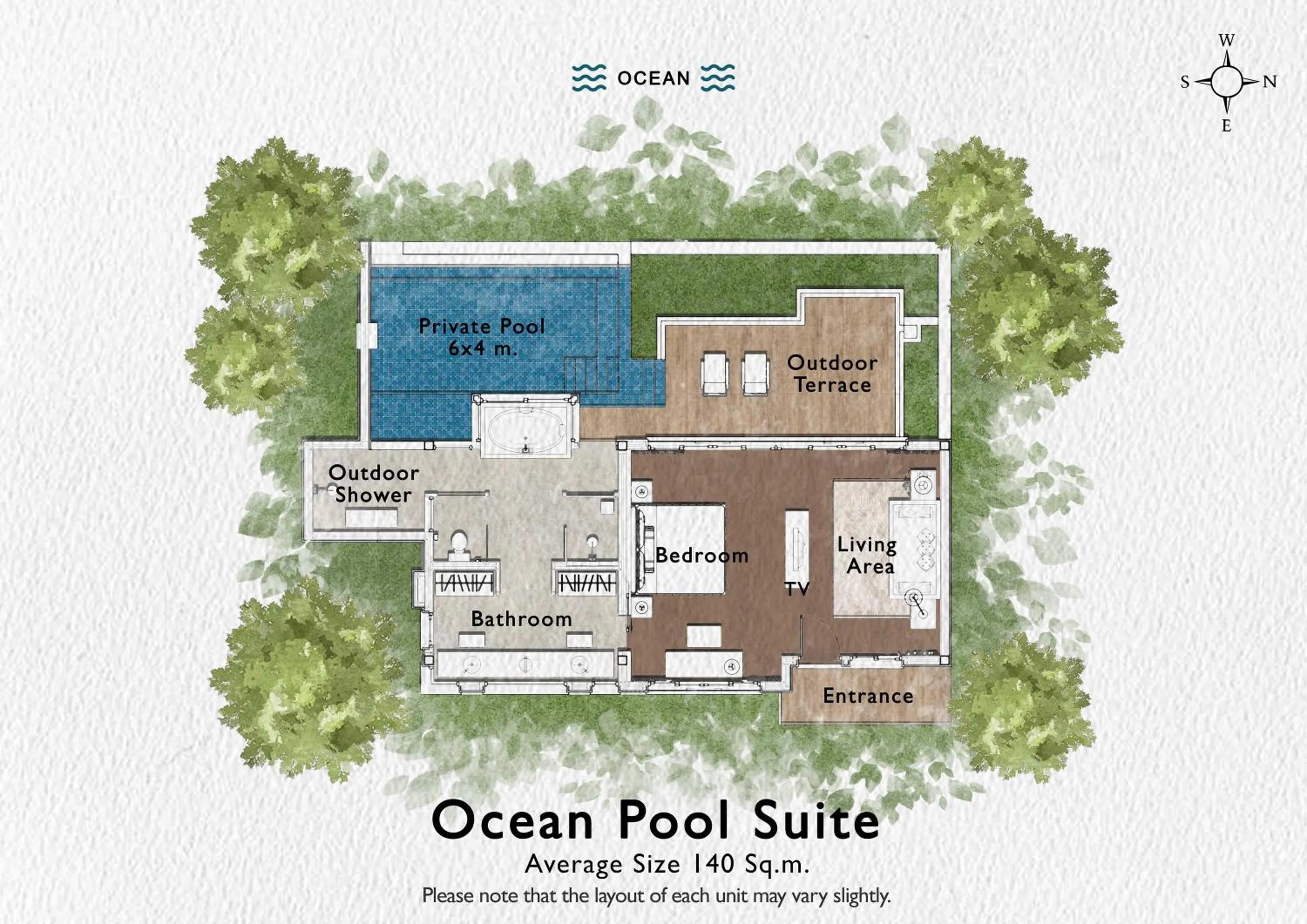 Floor plan in Paresa Resort Phuket