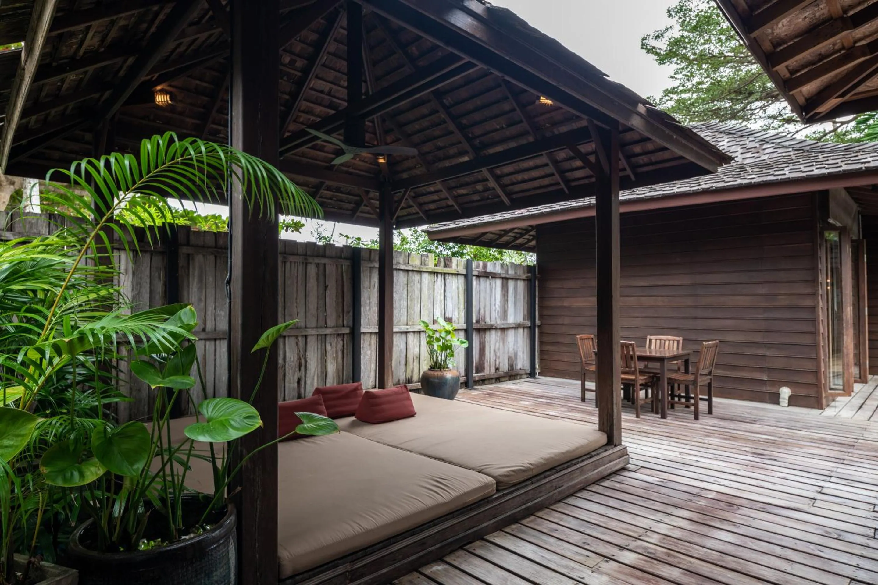 Seating area in GajaPuri Resort Koh Chang