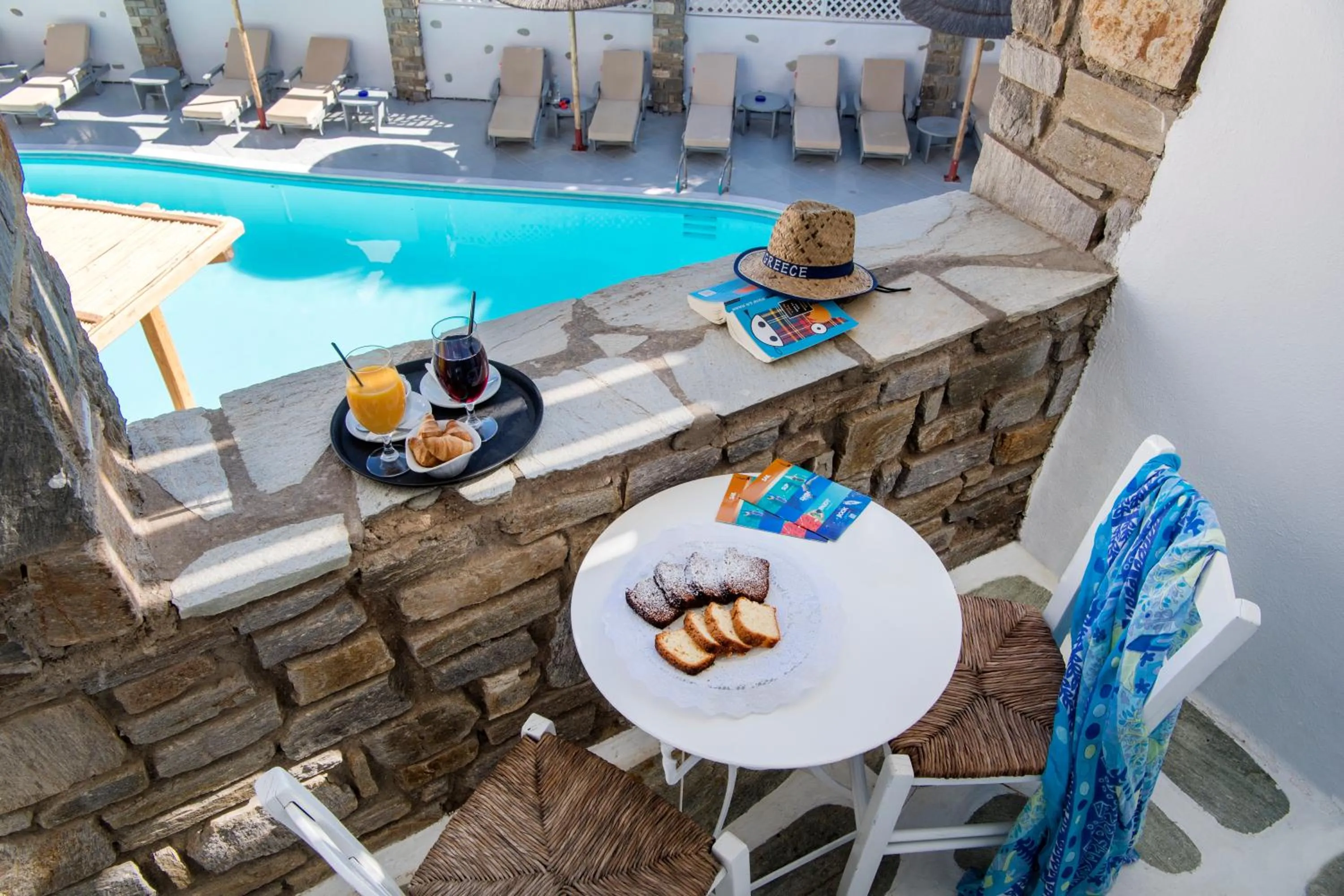 Pool view in Zefi Hotel & Suites