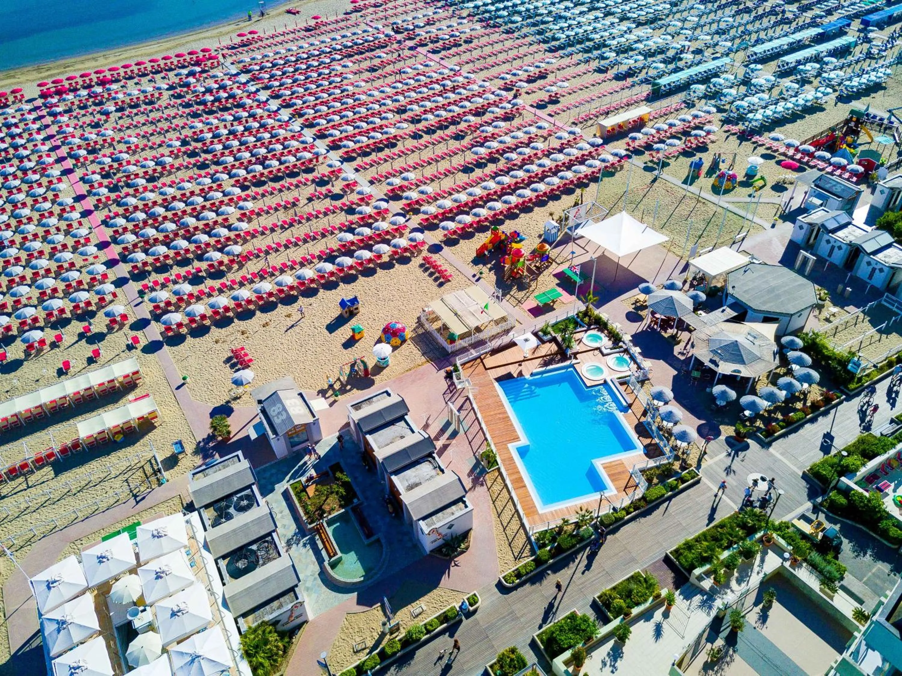 Beach in Hotel Miramare
