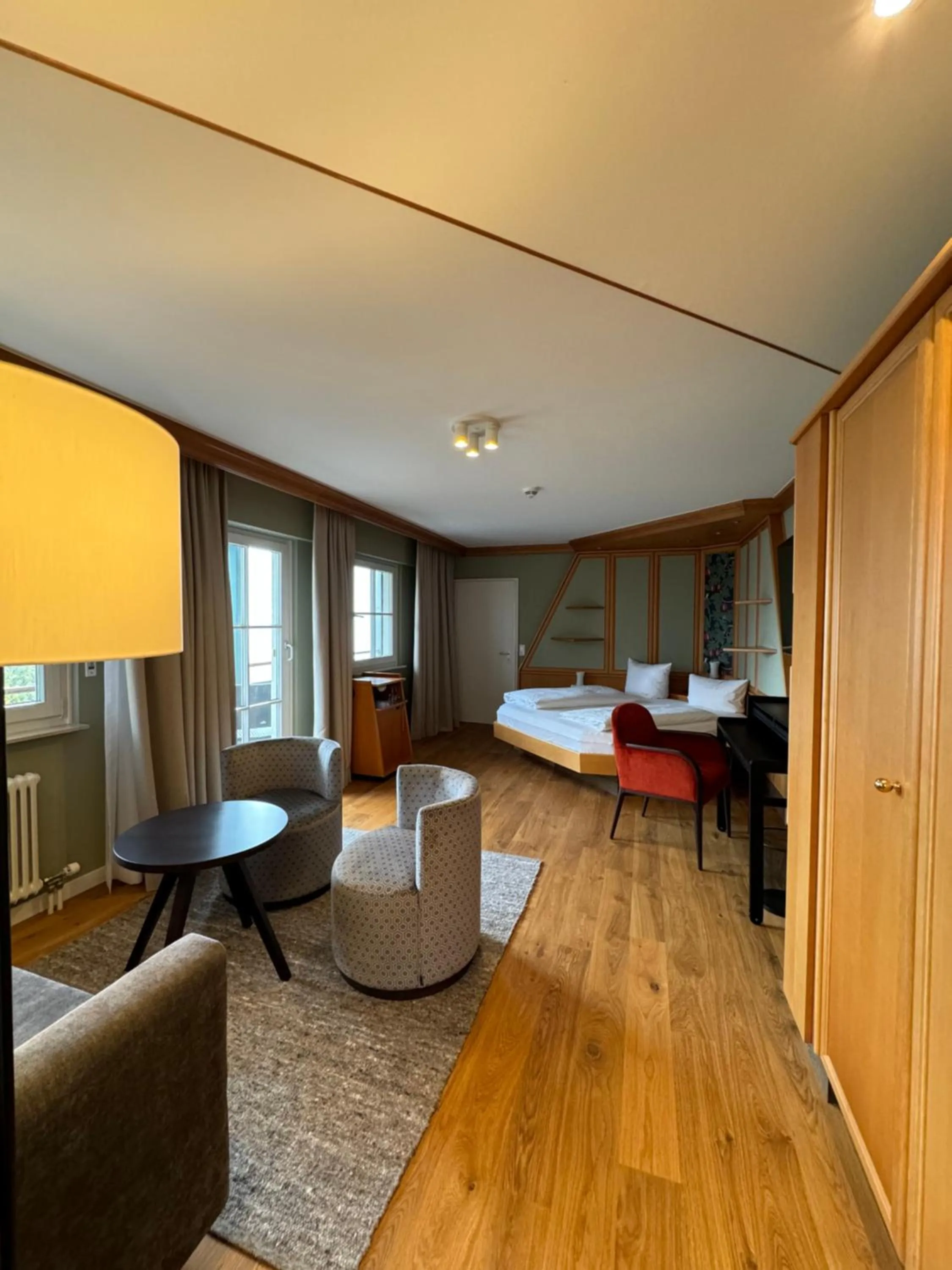 Living room, Bed in Pilgerhof und Rebmannshof