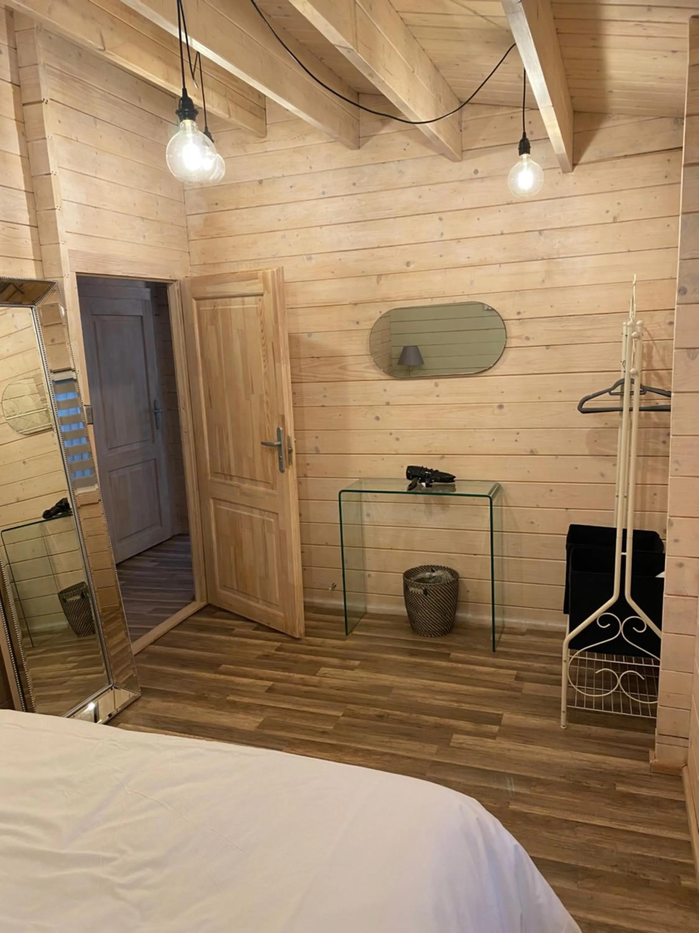 Bedroom in The Secret Cottage & Hideaway Caravan