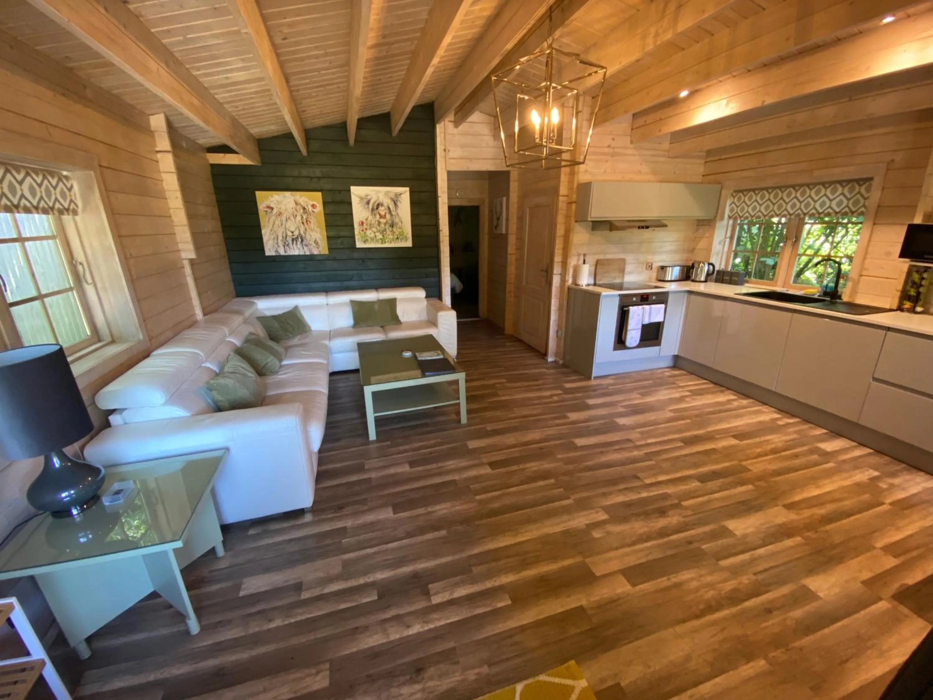 Living room in The Secret Cottage & Hideaway Caravan